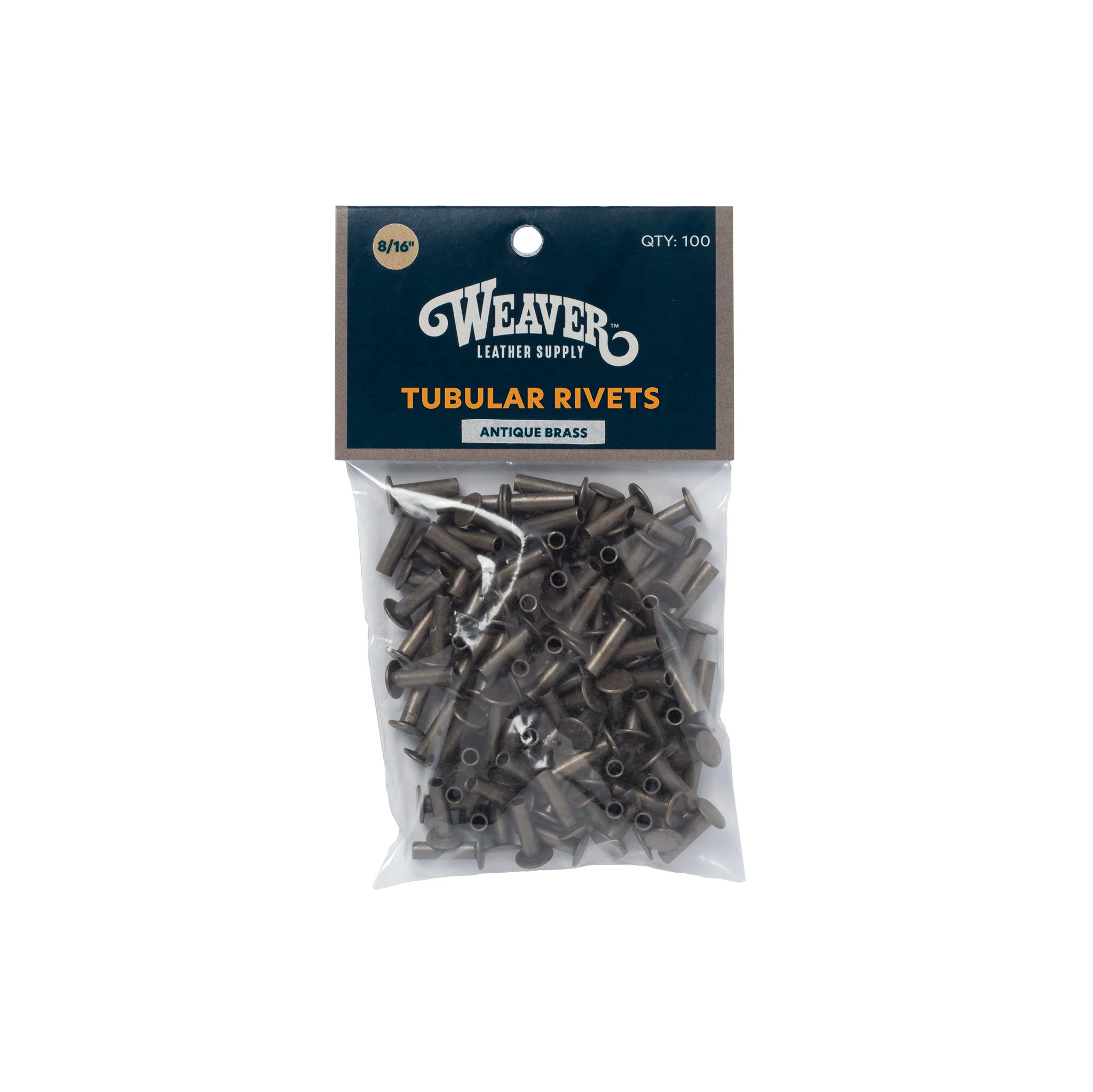 100-Pack of #104 Tubular Rivets, Antique Brass - Image 6