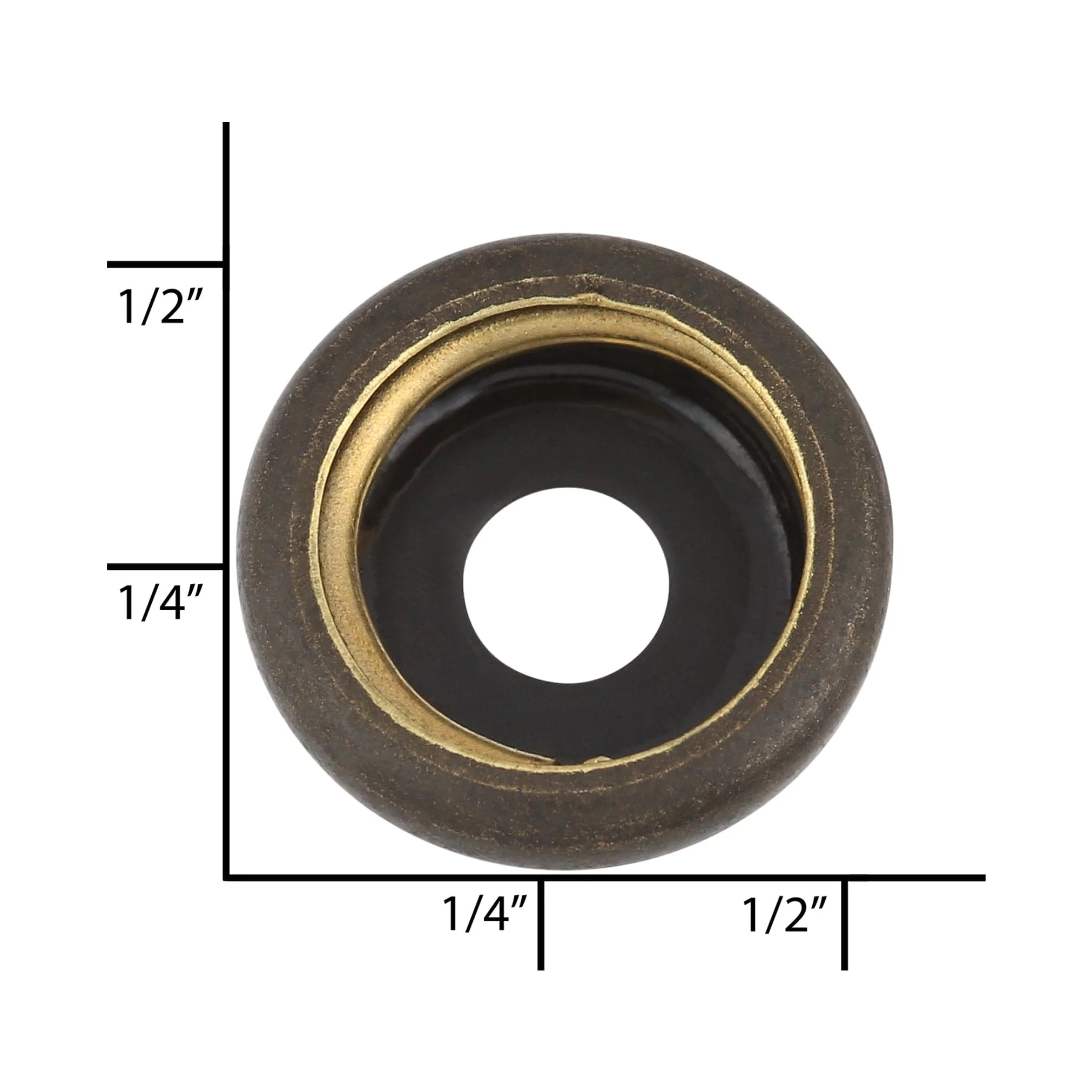 DOT® Durable⢠Line 24 Antique Brass Regular Socket, Solid Brass - Image 4
