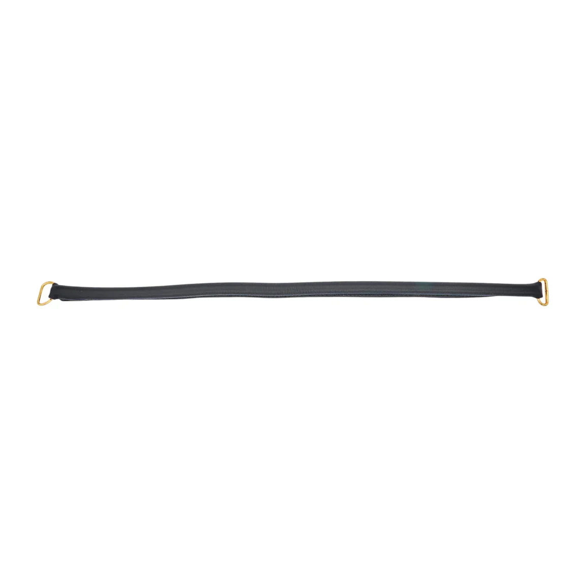 22" Black, Purse Handle with Brass Hardware, Leather, #340-22-BLK - Image 3