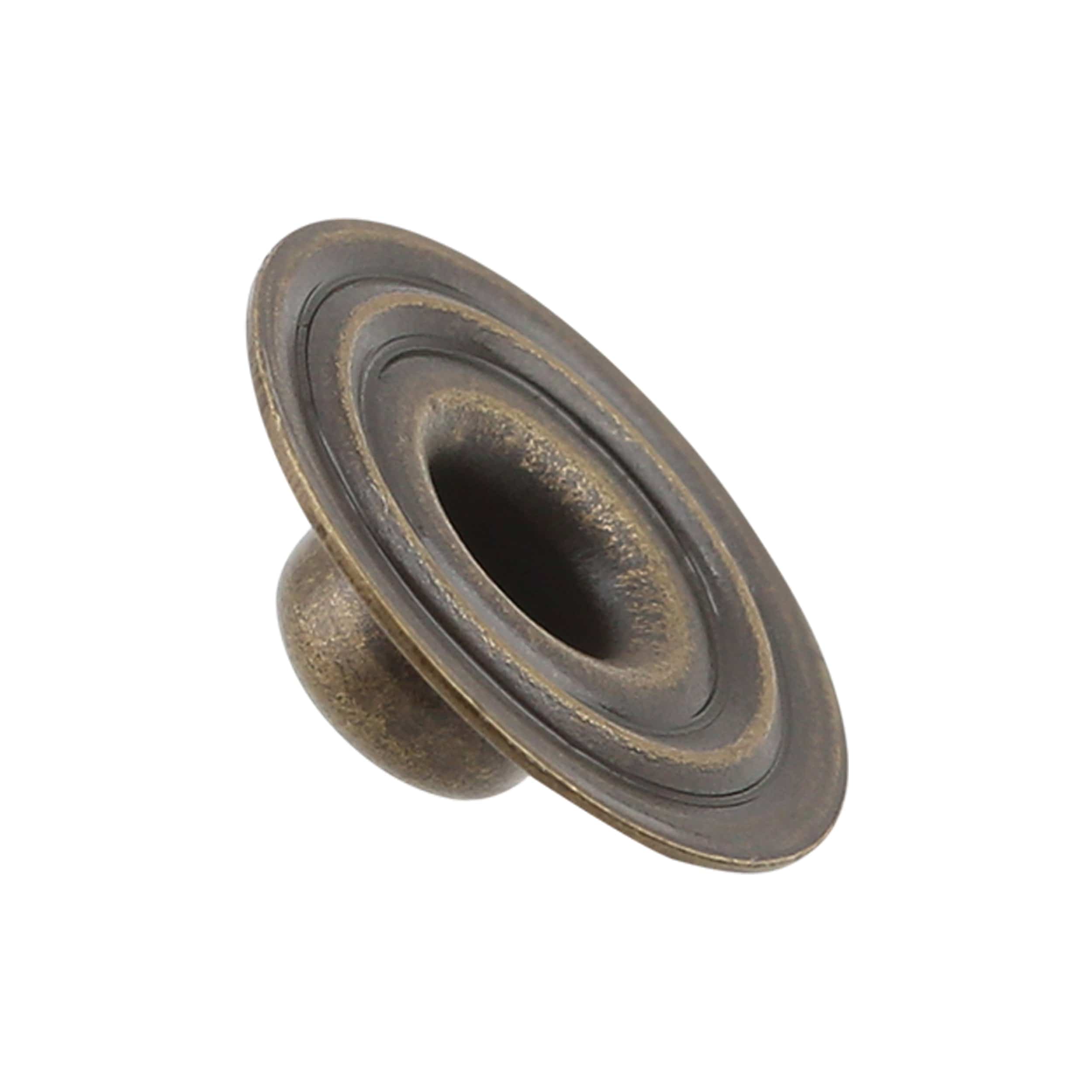 Line 4 Antique Brass, Stud, Solid Brass - Image 2