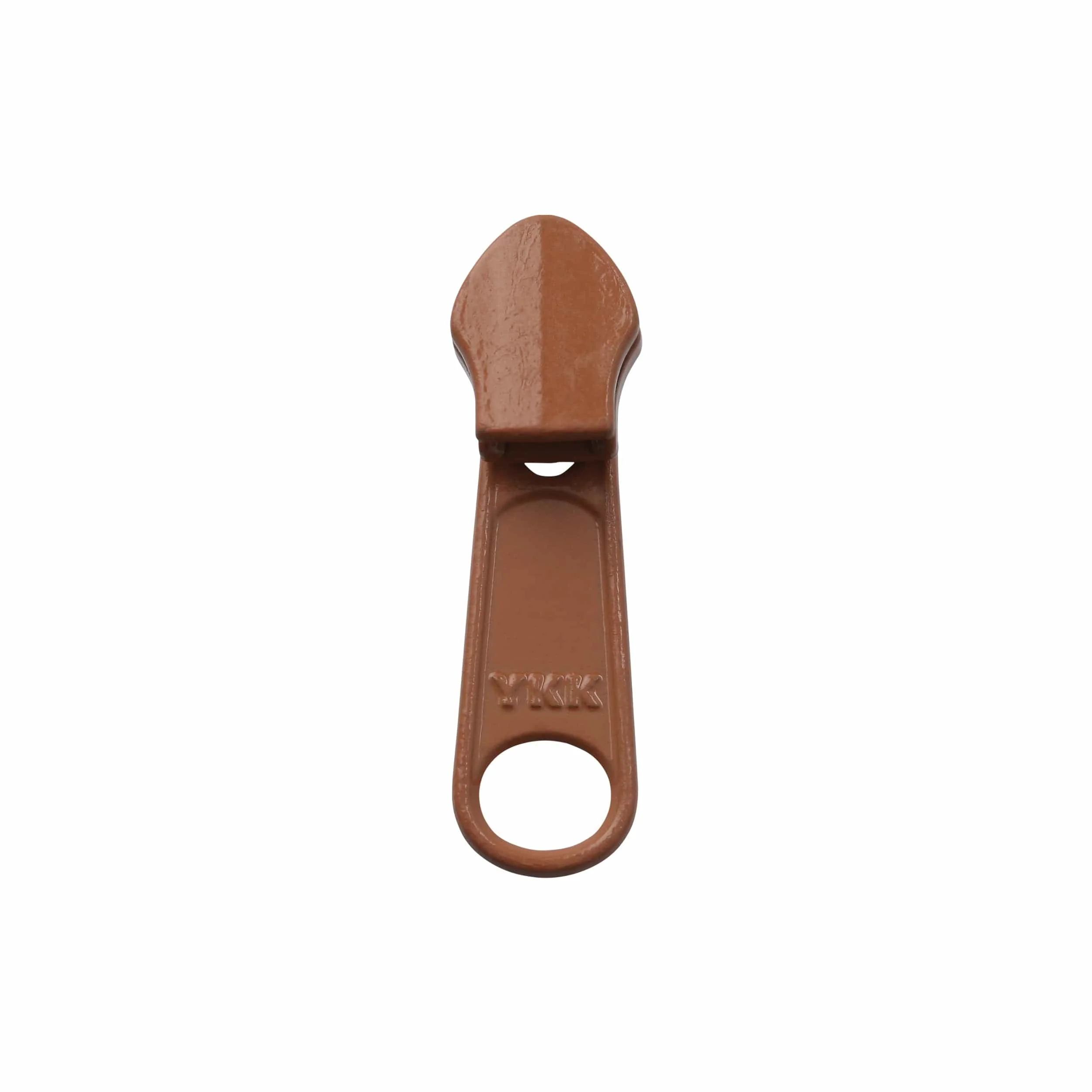 #5 Tan, Coil, YKK Long Tab Semi-Swivel Zipper Slider, Zinc Alloy - Image 3