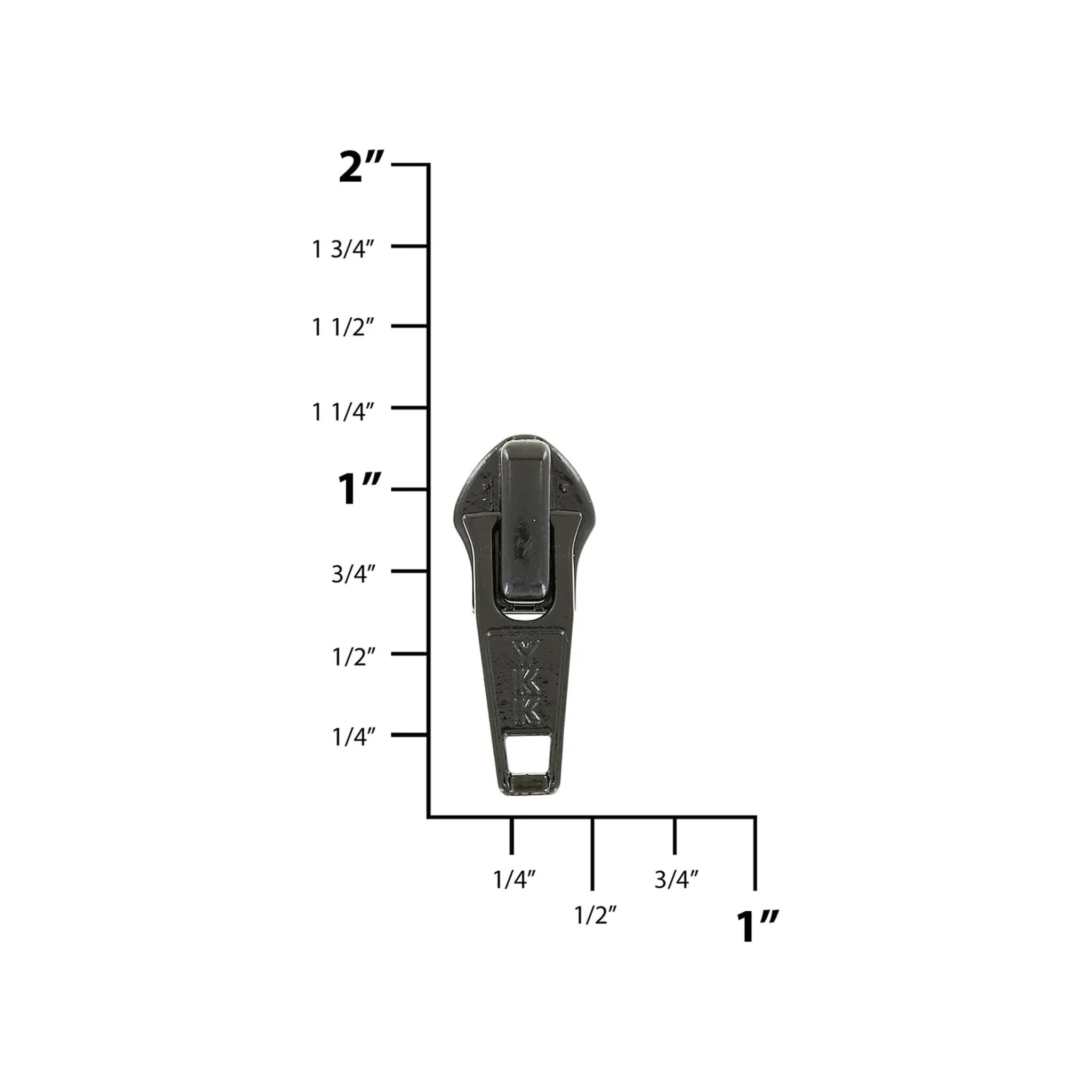#5 Shiny Black, Coil, YKK Short Tab Auto Lock Zipper Slider, Zinc Alloy - Image 2