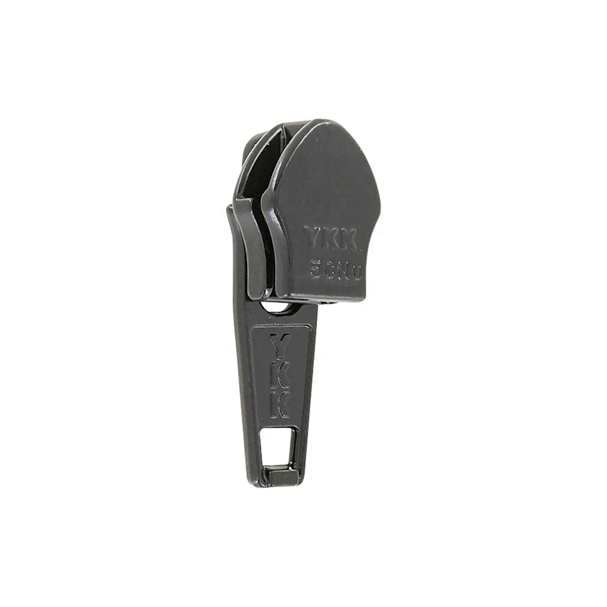 #5 Shiny Black, Coil, YKK Short Tab Auto Lock Zipper Slider, Zinc Alloy - Image 4