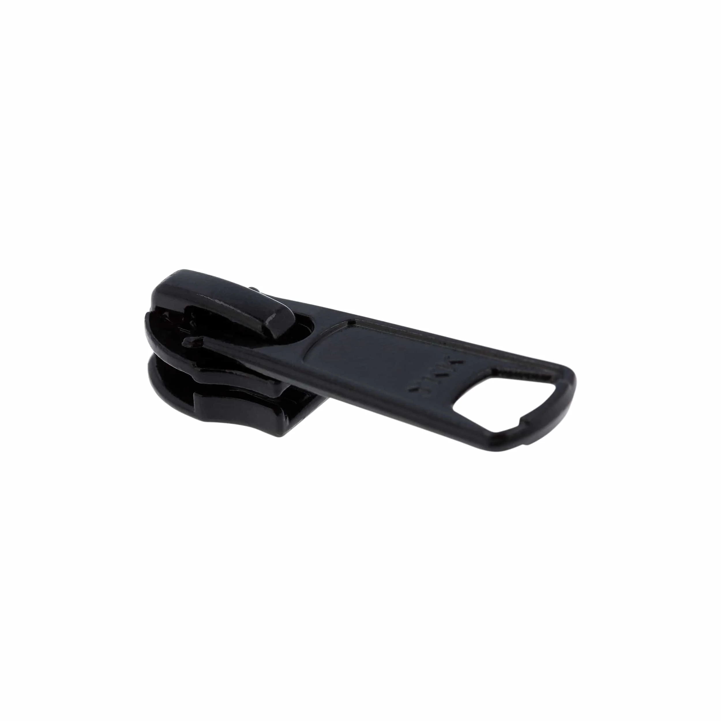 #5 Black, Coil, YKK Long Tab Invisible Auto Lock Zipper Slider, Zinc Alloy - Image 2