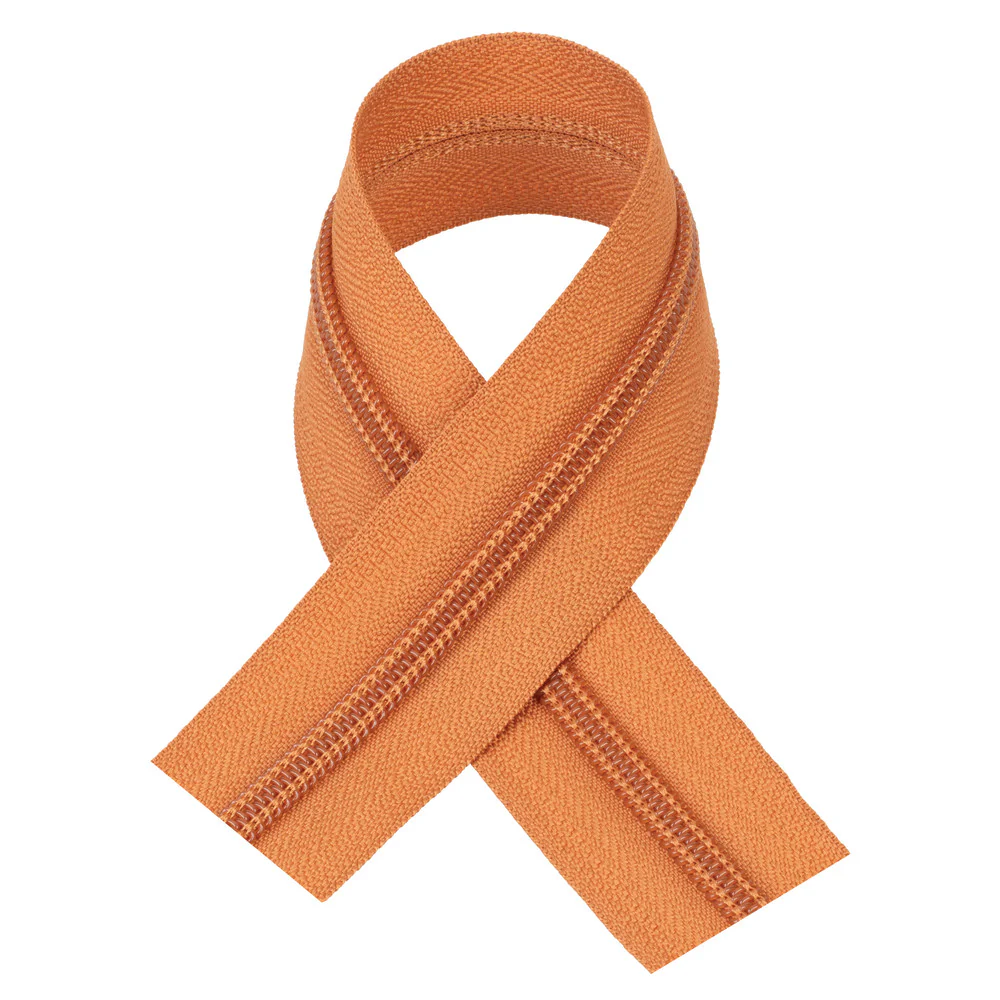 #5 Tan, YKK Coil Zipper Tape, Nylon - Image 2
