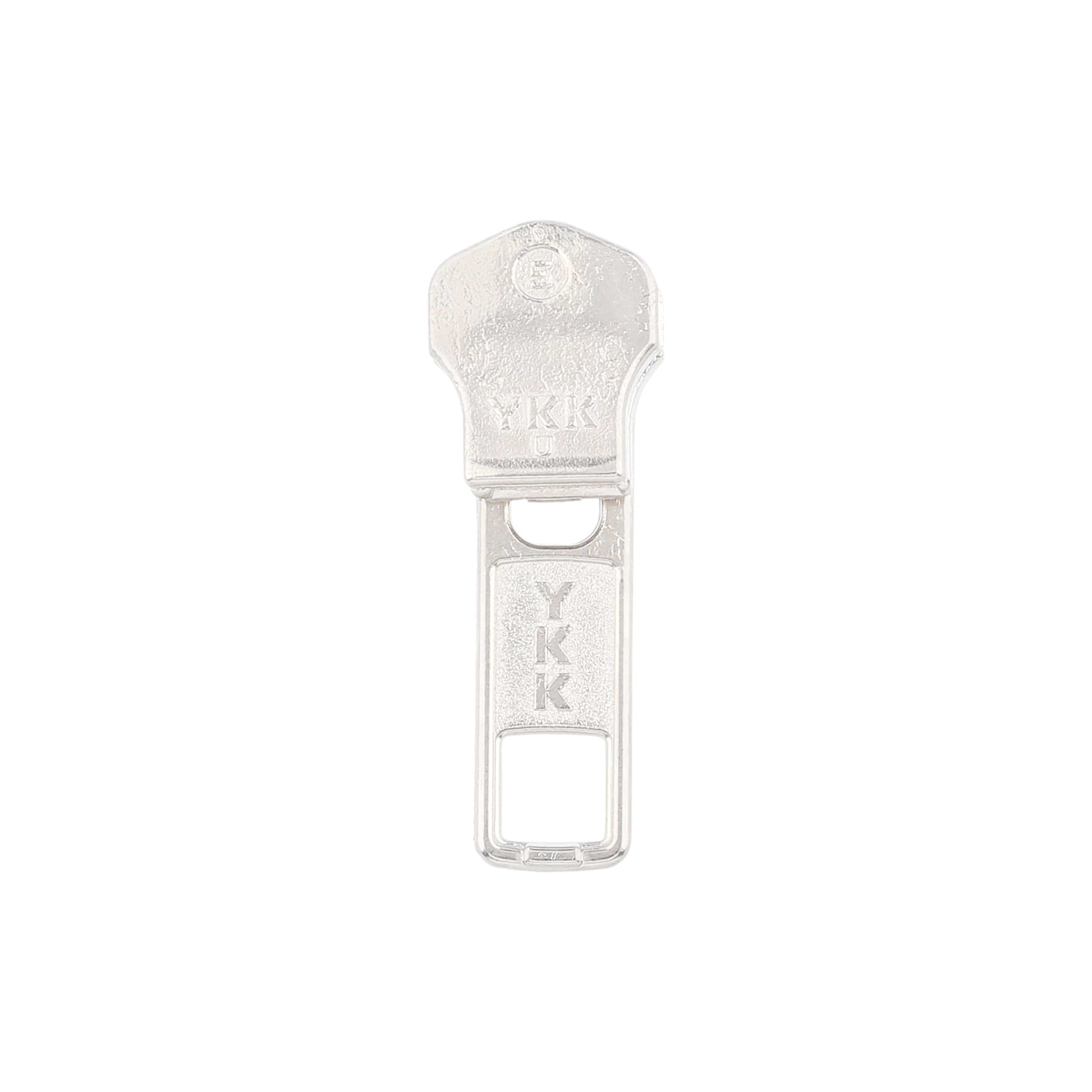 #5 Nickel, Metal, YKK Auto Lock Zipper Slider, Zinc Alloy - Image 3