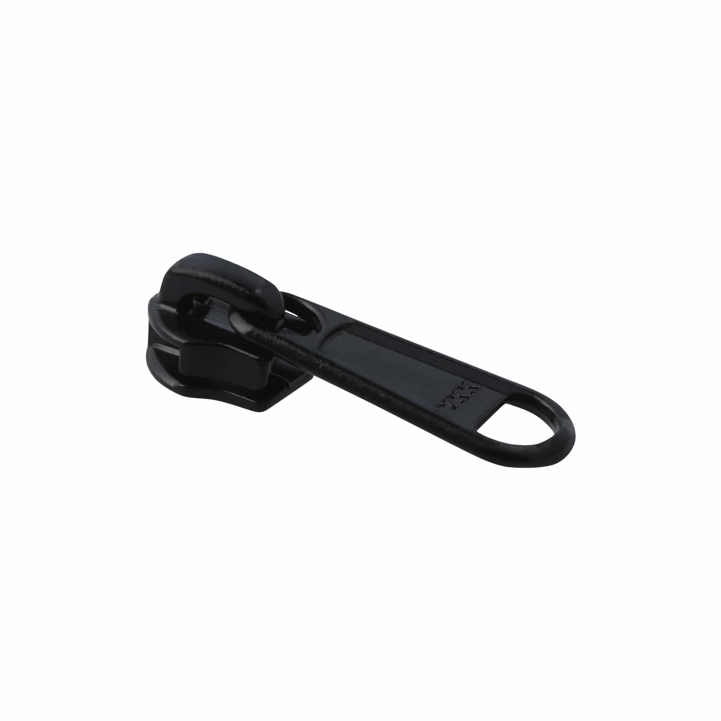 #5 Black, Coil, YKK Long Tab Semi-Swivel RC Zipper Slider, Zinc Alloy - Image 2