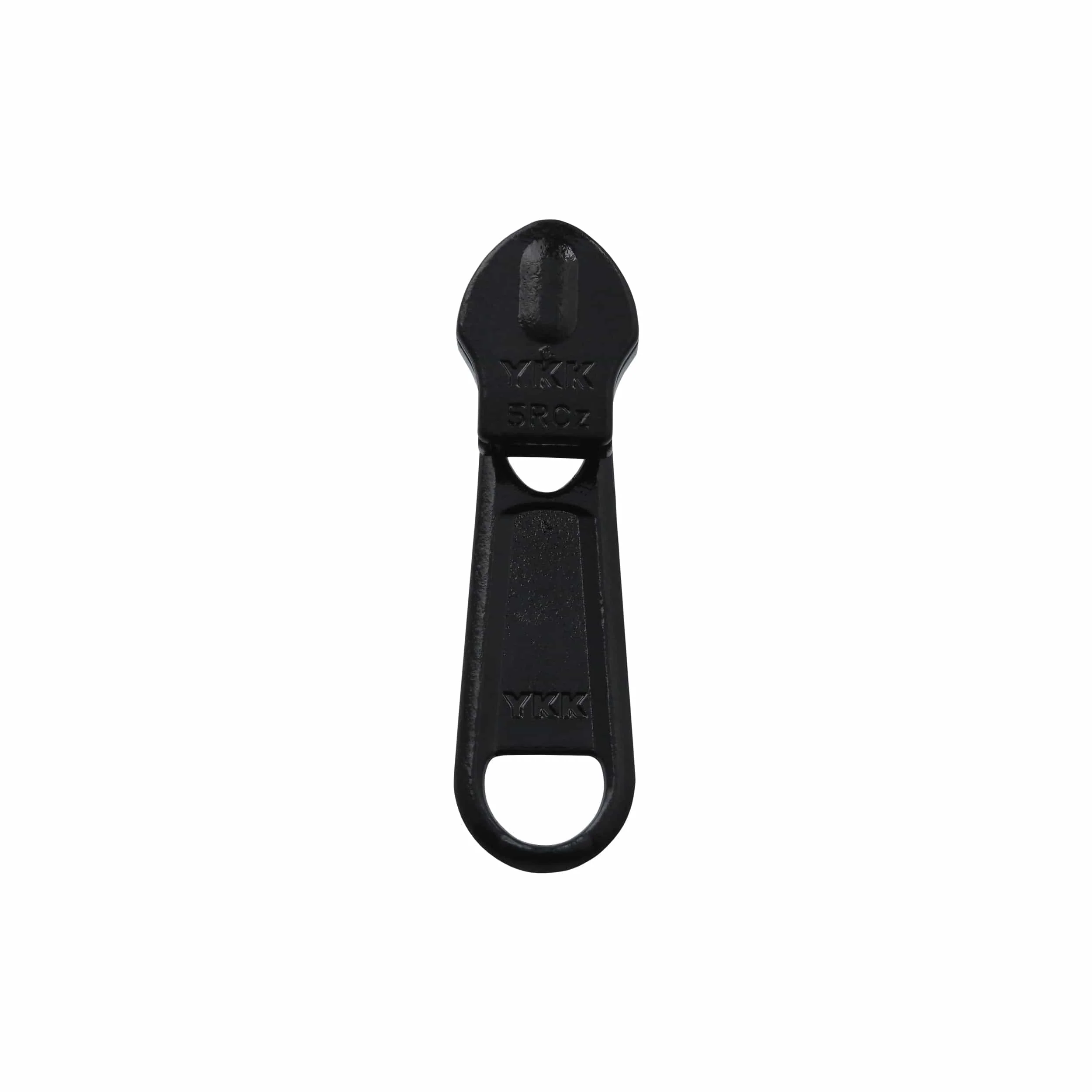 #5 Black, Coil, YKK Long Tab Semi-Swivel RC Zipper Slider, Zinc Alloy - Image 3