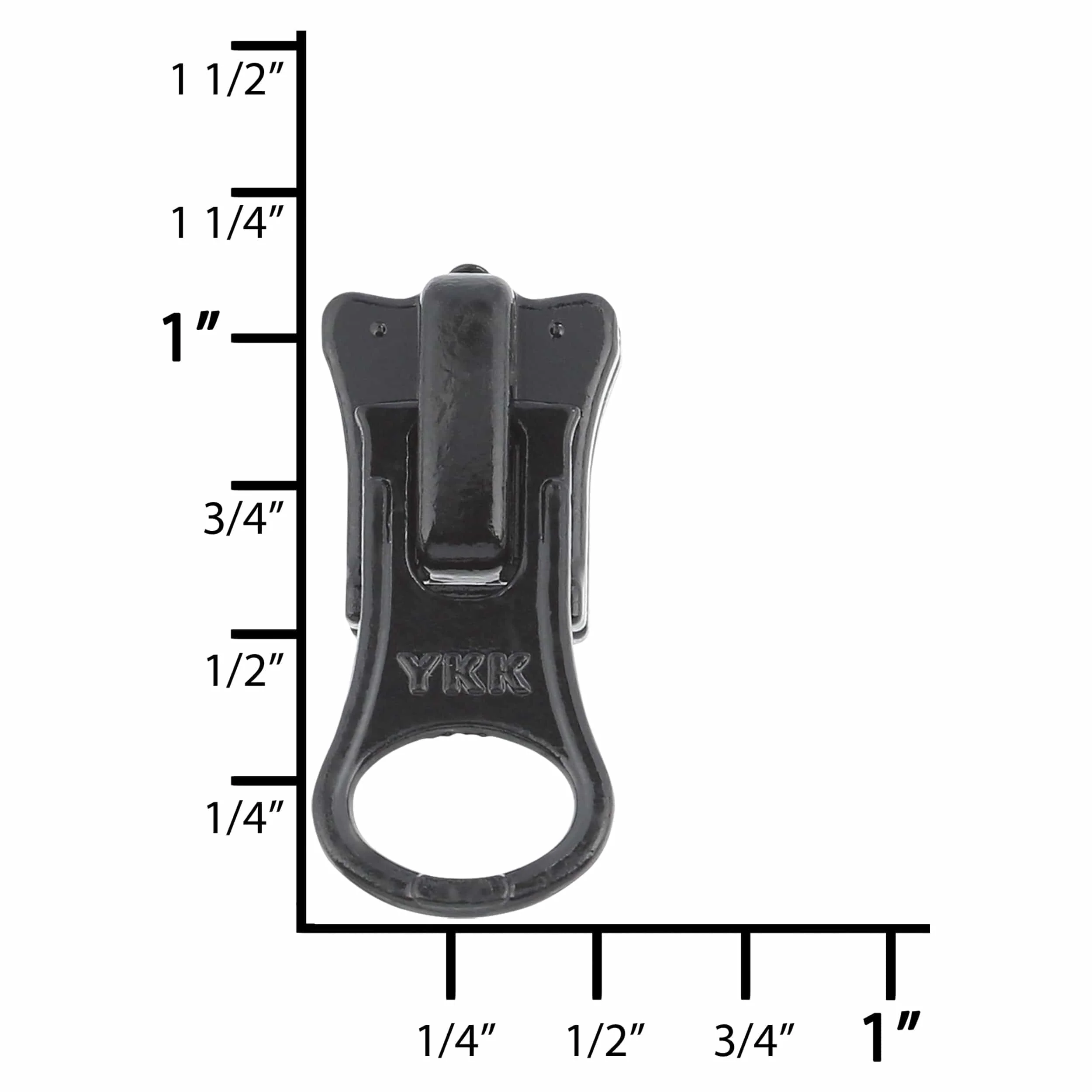#5 Black, YKK Vislon Bottom Zipper Slider, Zinc Alloy, #5V-2-BLK - Image 4