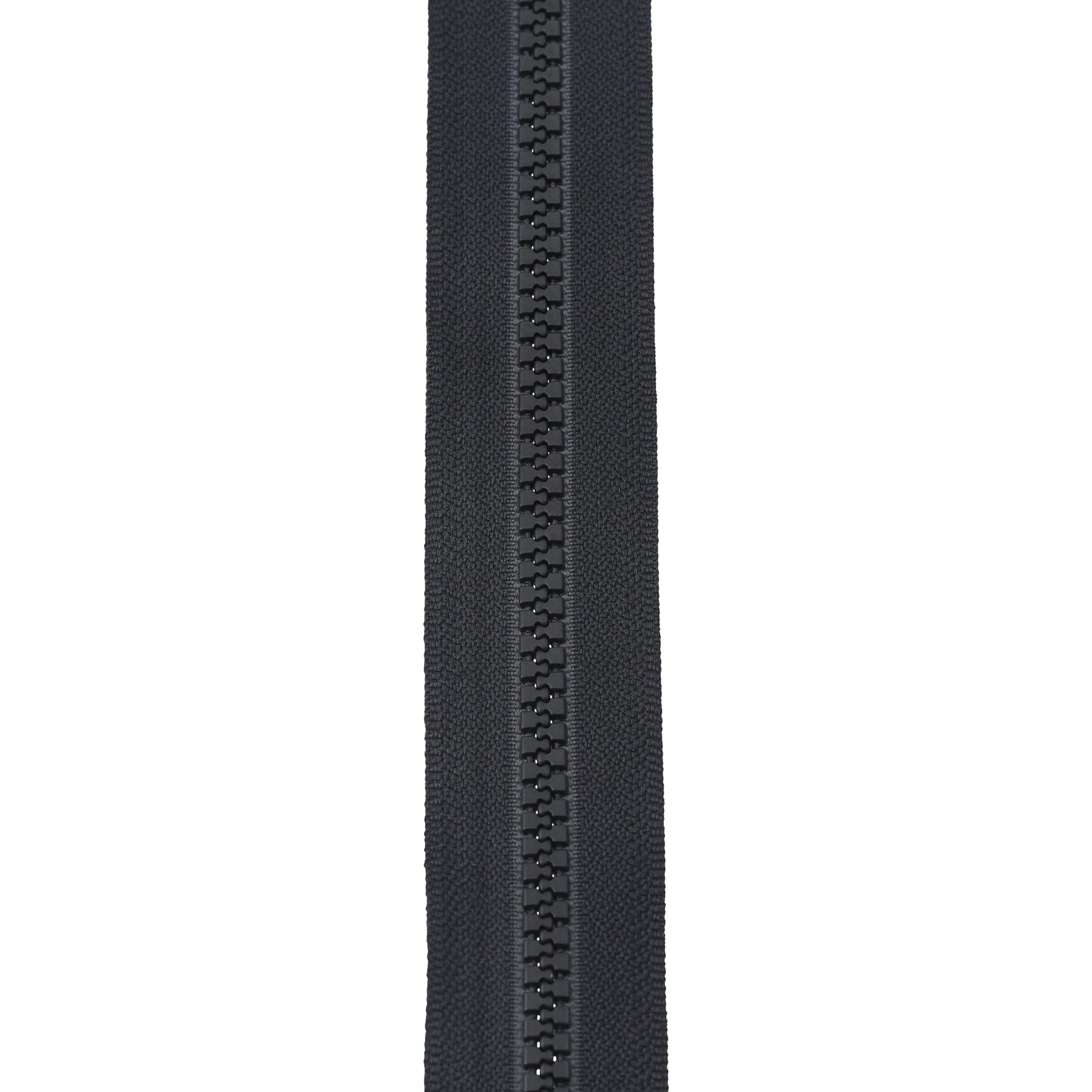 #5 Vislon, Black, 30" YKK Separating Two-Way Jacket Zipper, Plastic - Image 3