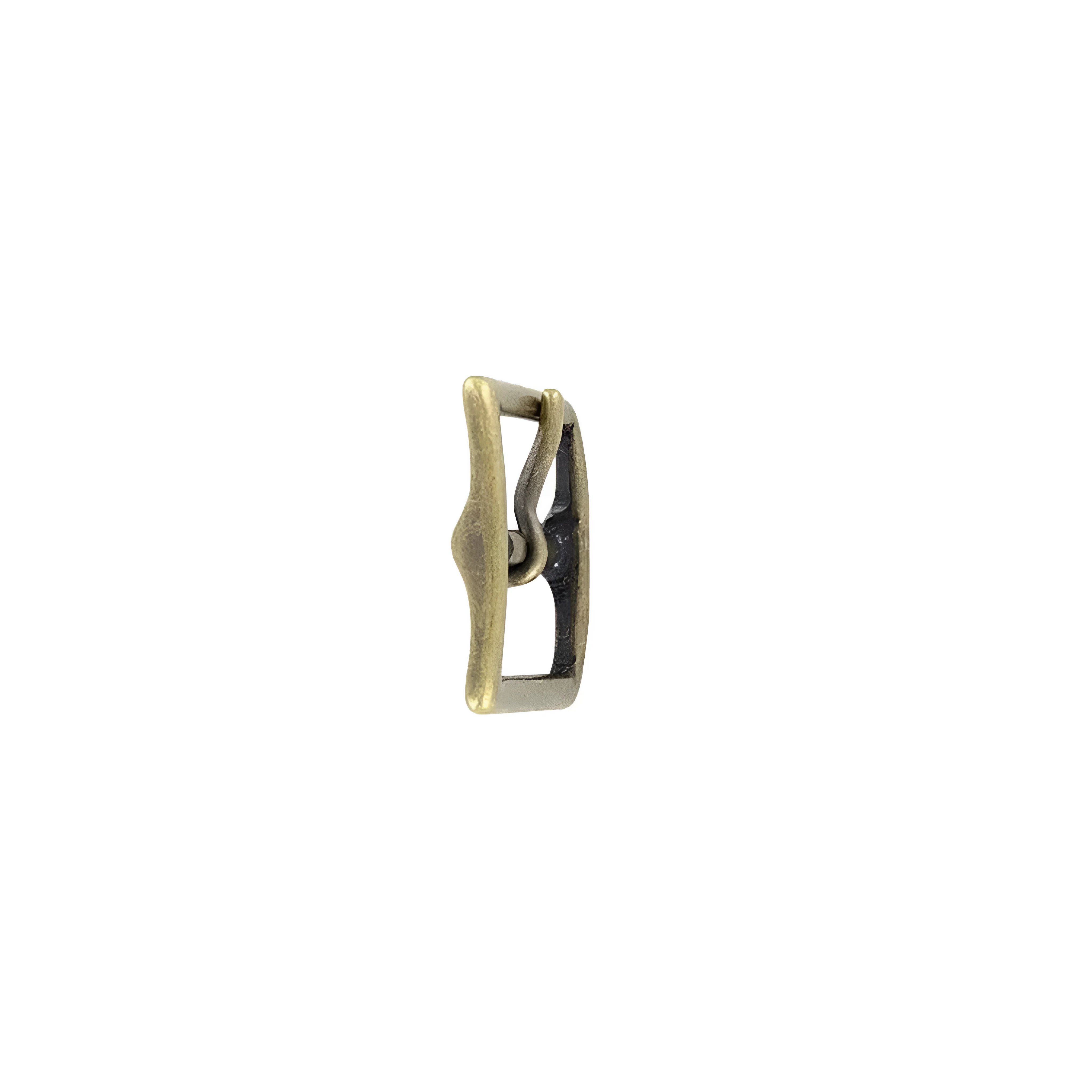 1" Antique Brass, Sam Browne Center Bar Buckle, Solid Brass - Image 4