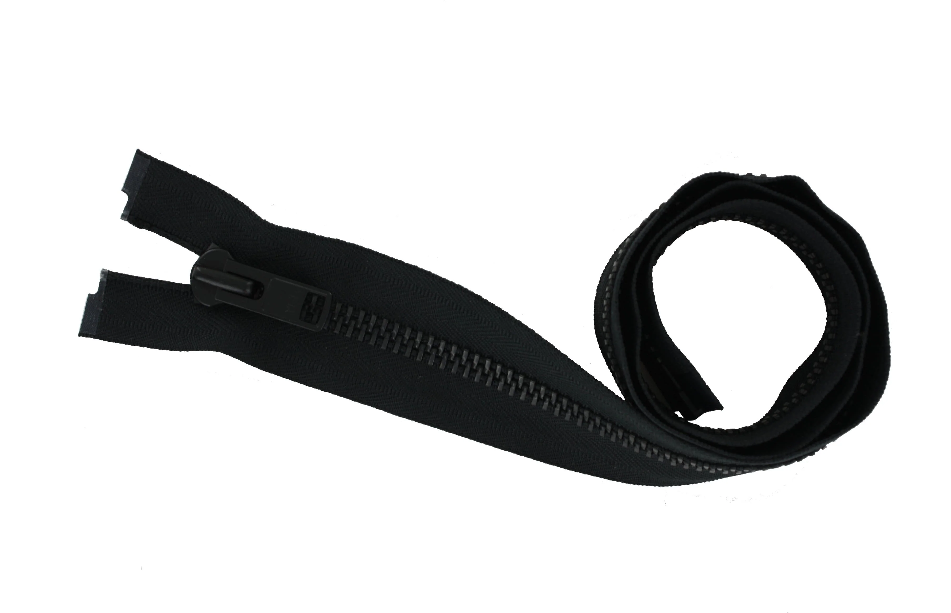 #10 Metal, Black, 24" Separating Bomber Jacket Zipper with Black Oxide Teeth - Image 3