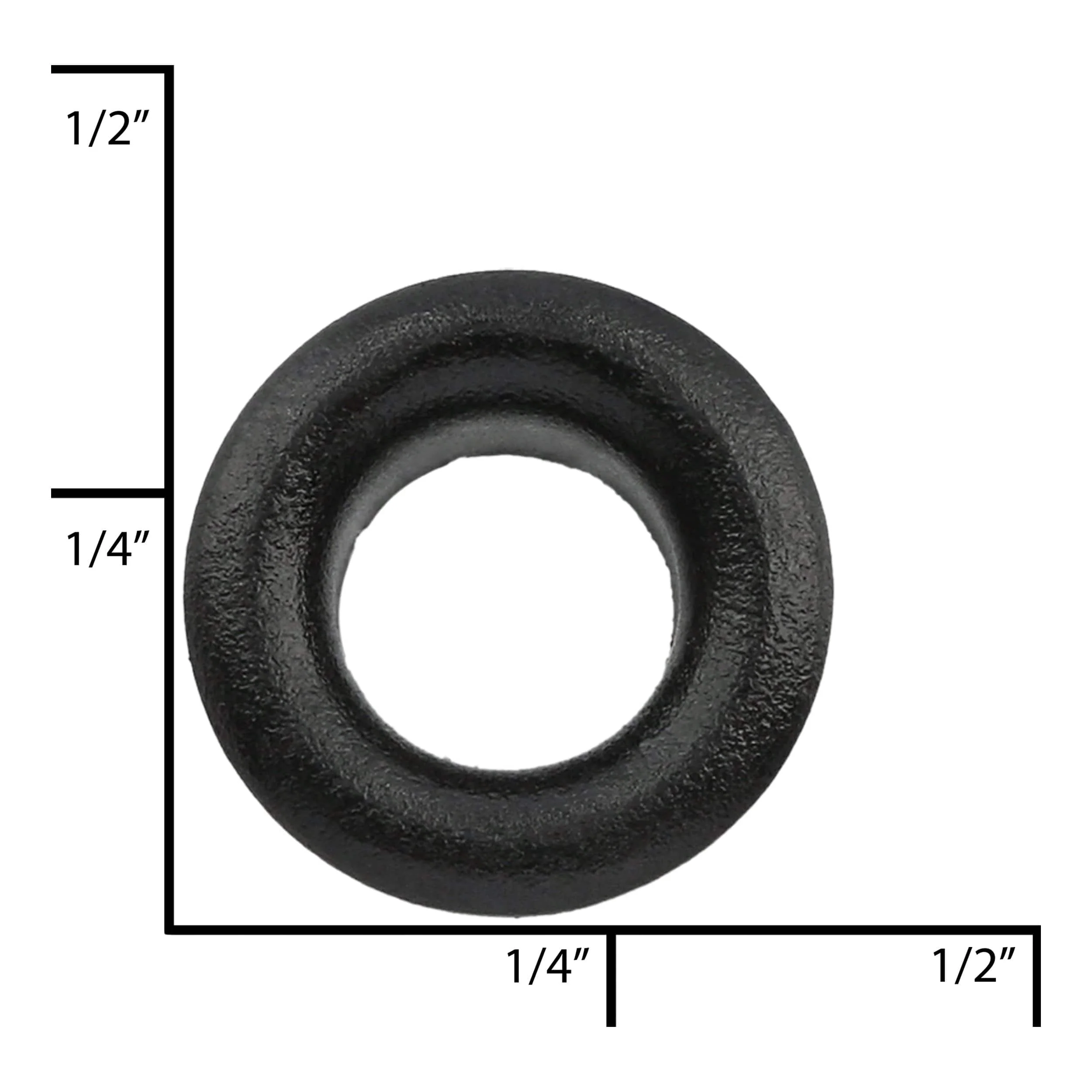 5.5mm Black, Eyelet, Steel - 24 pk - Image 4