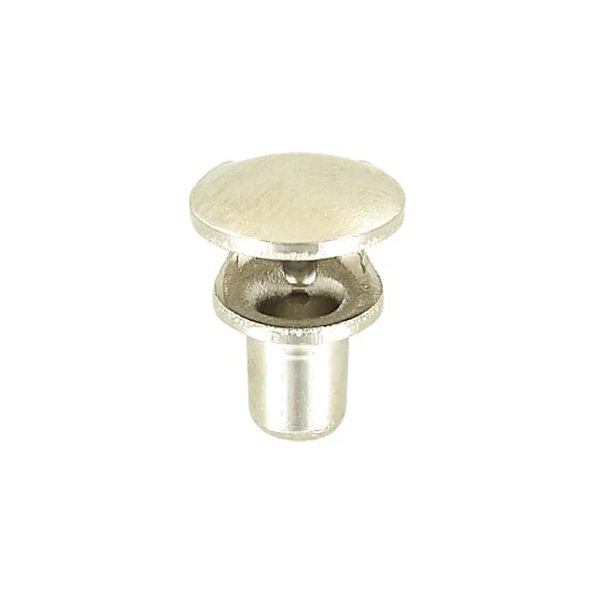 3/8" Nickel, Boot Lace Eyelet Hook, Steel