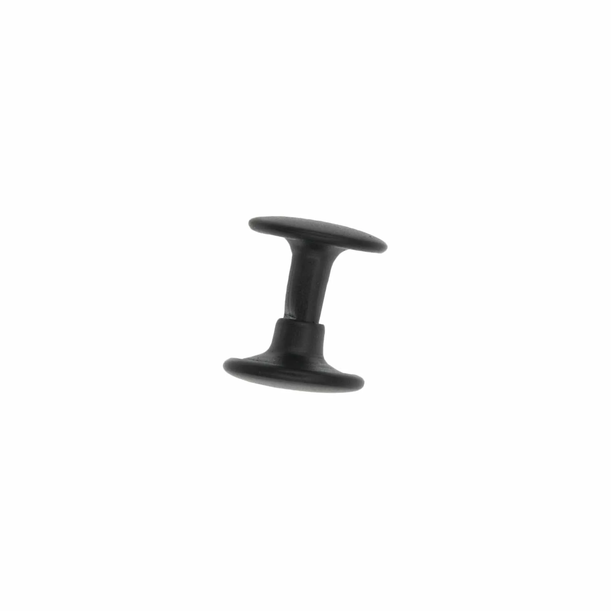 8mm Black, 11mm Head Diameter Double Cap Jiffy Rivets, Iron, 100-pack