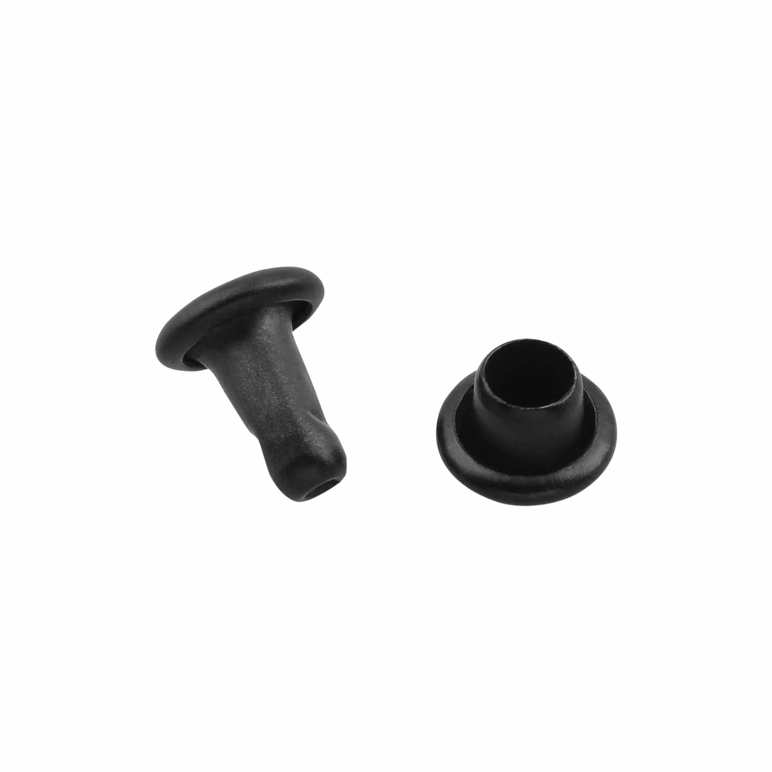 6mm Black, Double Cap Jiffy Rivet, Iron - PK100 - Image 2