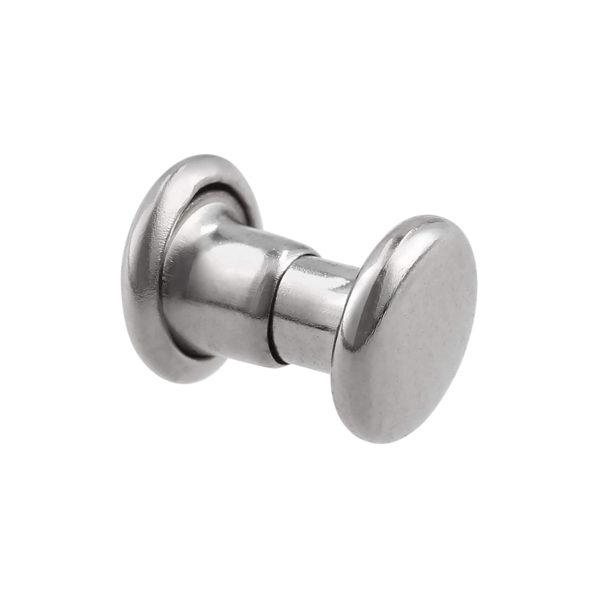 6mm Nickel, Double Cap Jiffy Rivet, Iron - PK100 - Image 2