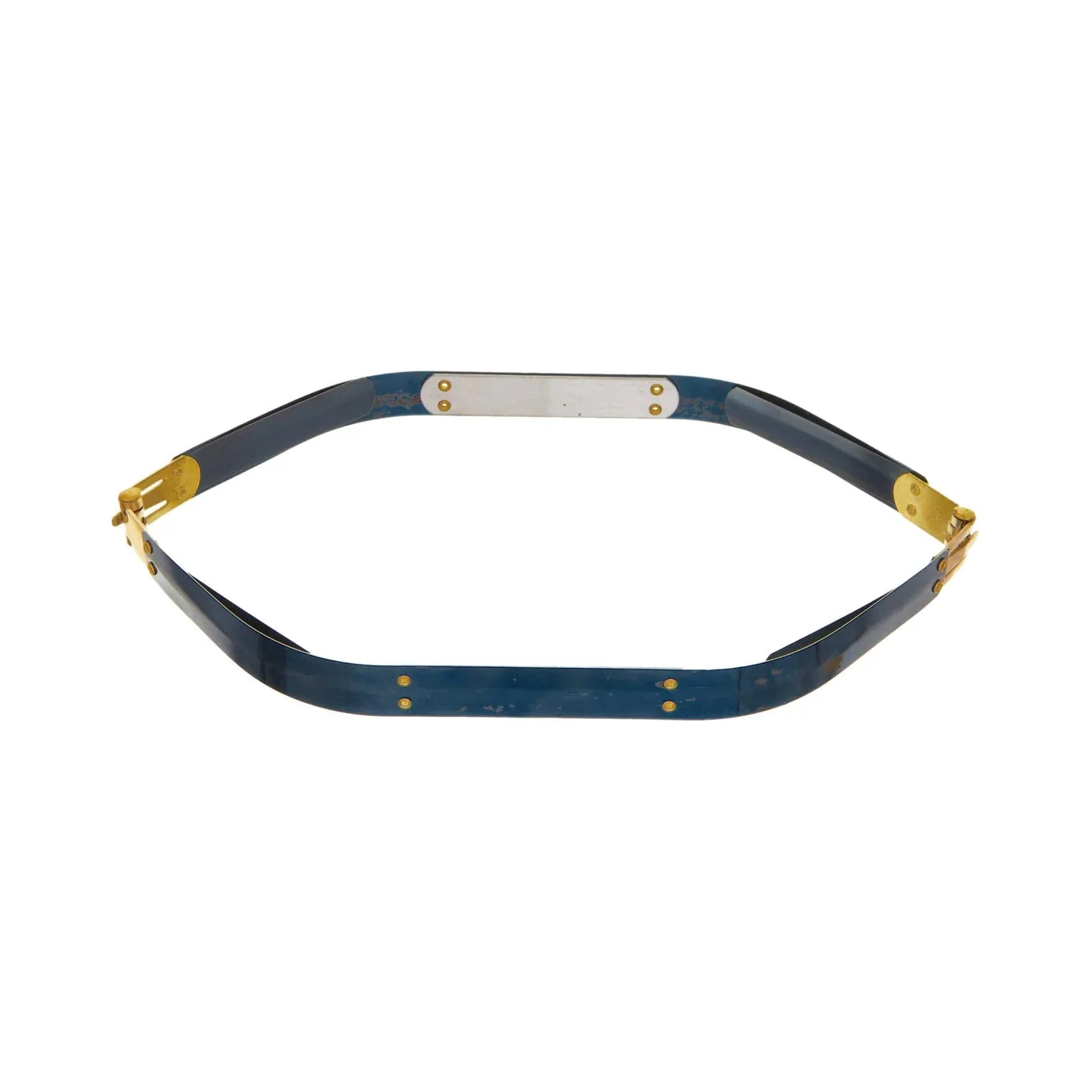 11" Facile Hexagonal Frame With Brass Hinges, Steel