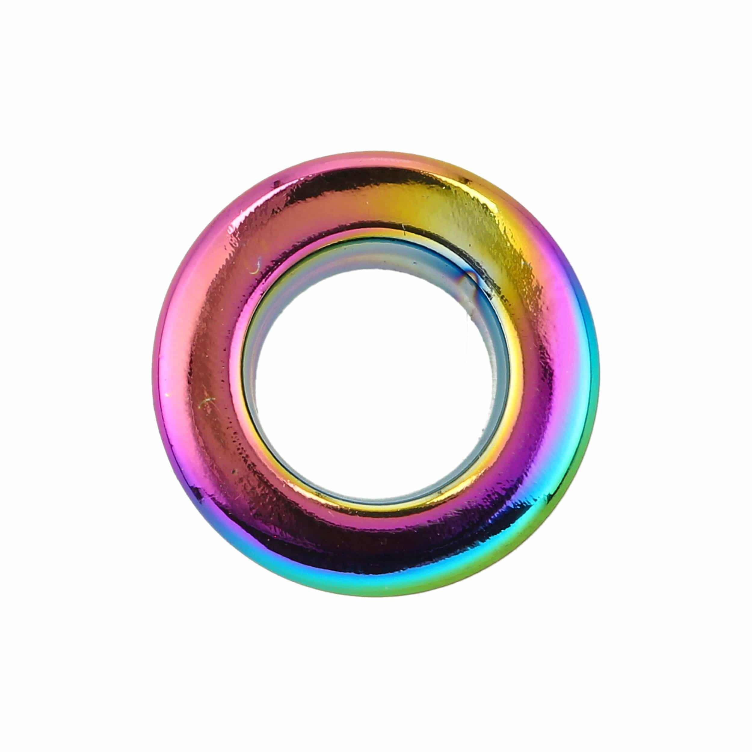 8mm Rainbow, Eyelet with Washer, Zinc Alloy - #A-450-8-IR - Image 3