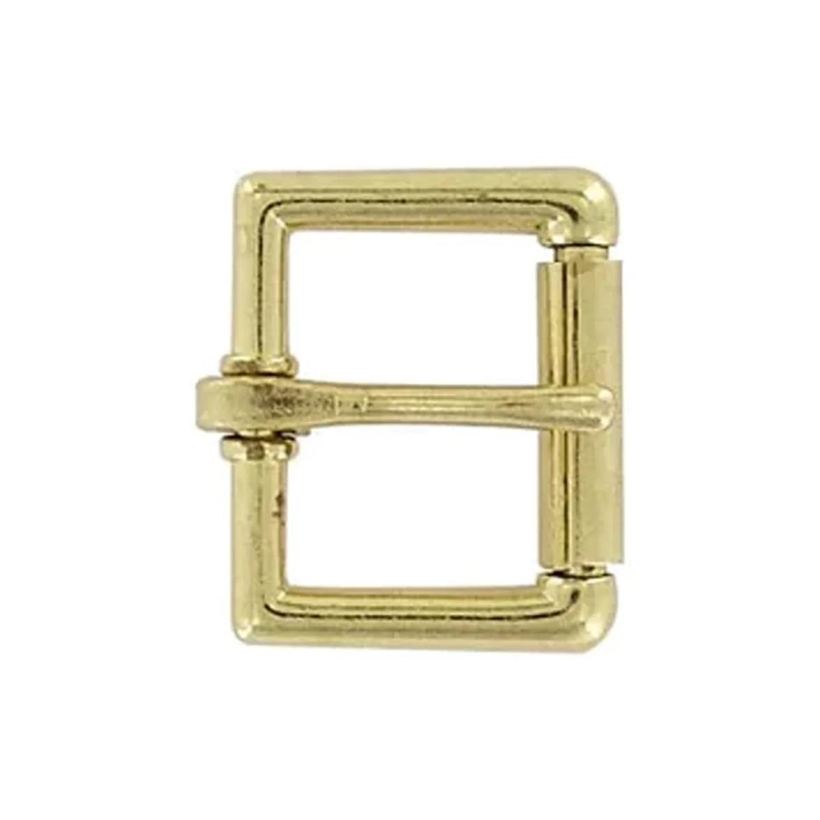 1" Brass, Heel Bar Roller Buckle, Zinc Alloy