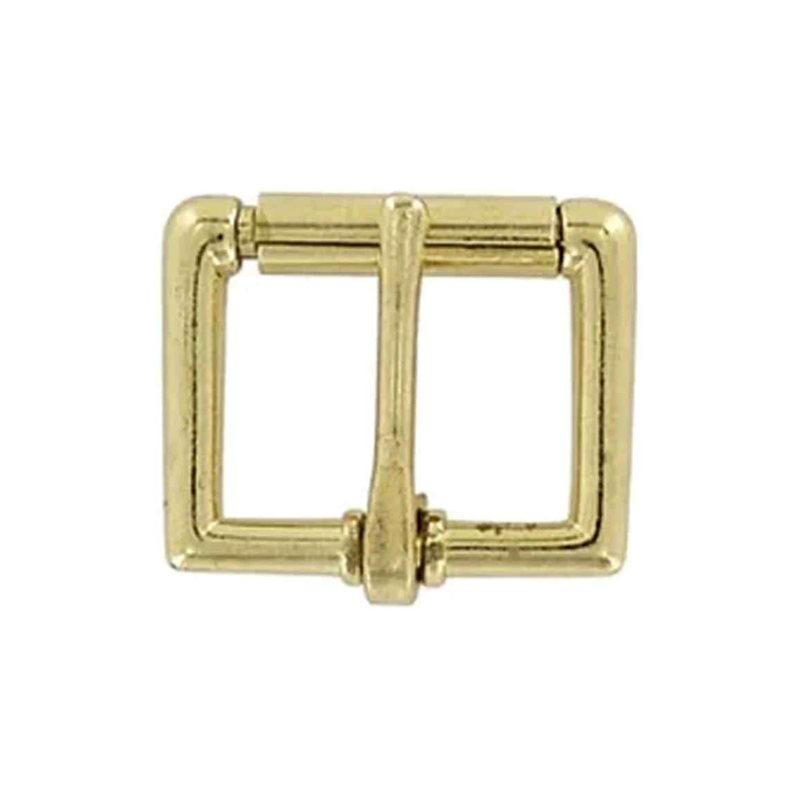 1" Brass, Heel Bar Roller Buckle, Zinc Alloy - Image 3