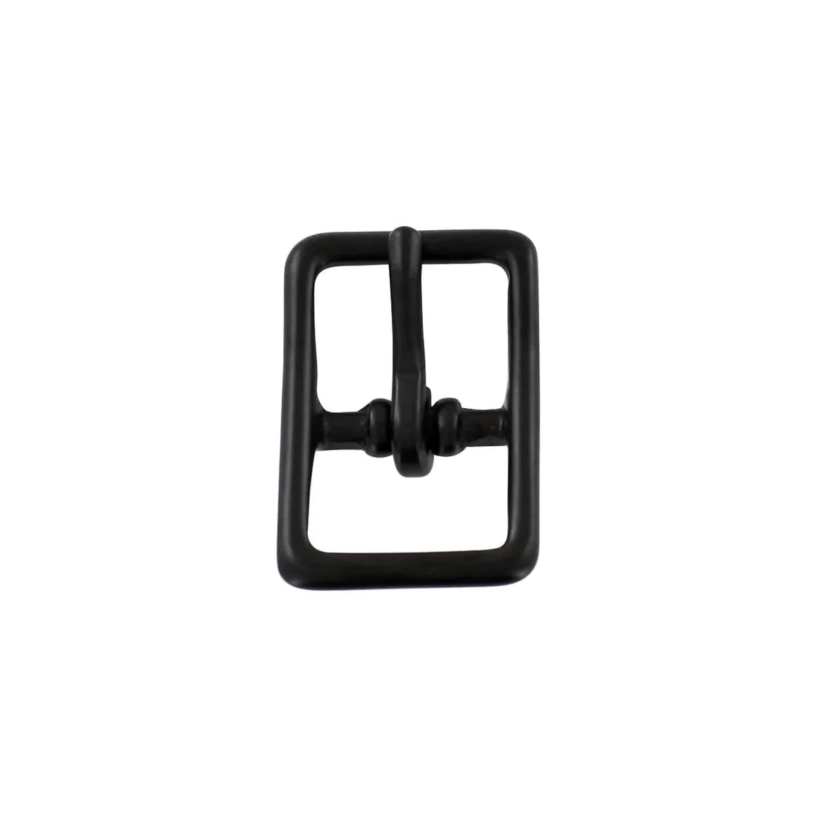 3/4" Black, Center Bar Buckle, Solid Brass - Image 5