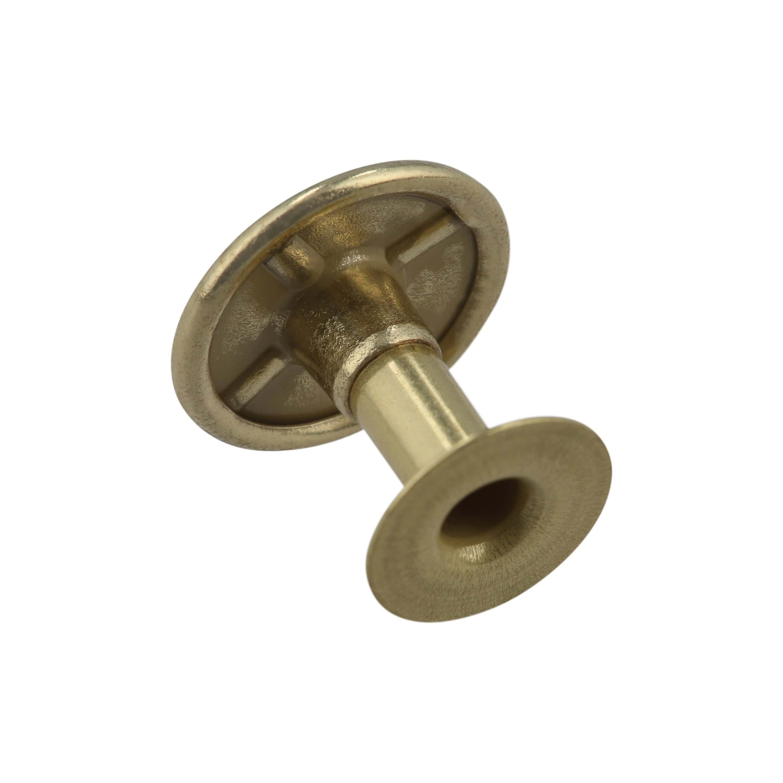 1/2" Gold, Birkenstock Rivet with Cap, Zinc Alloy - Image 3