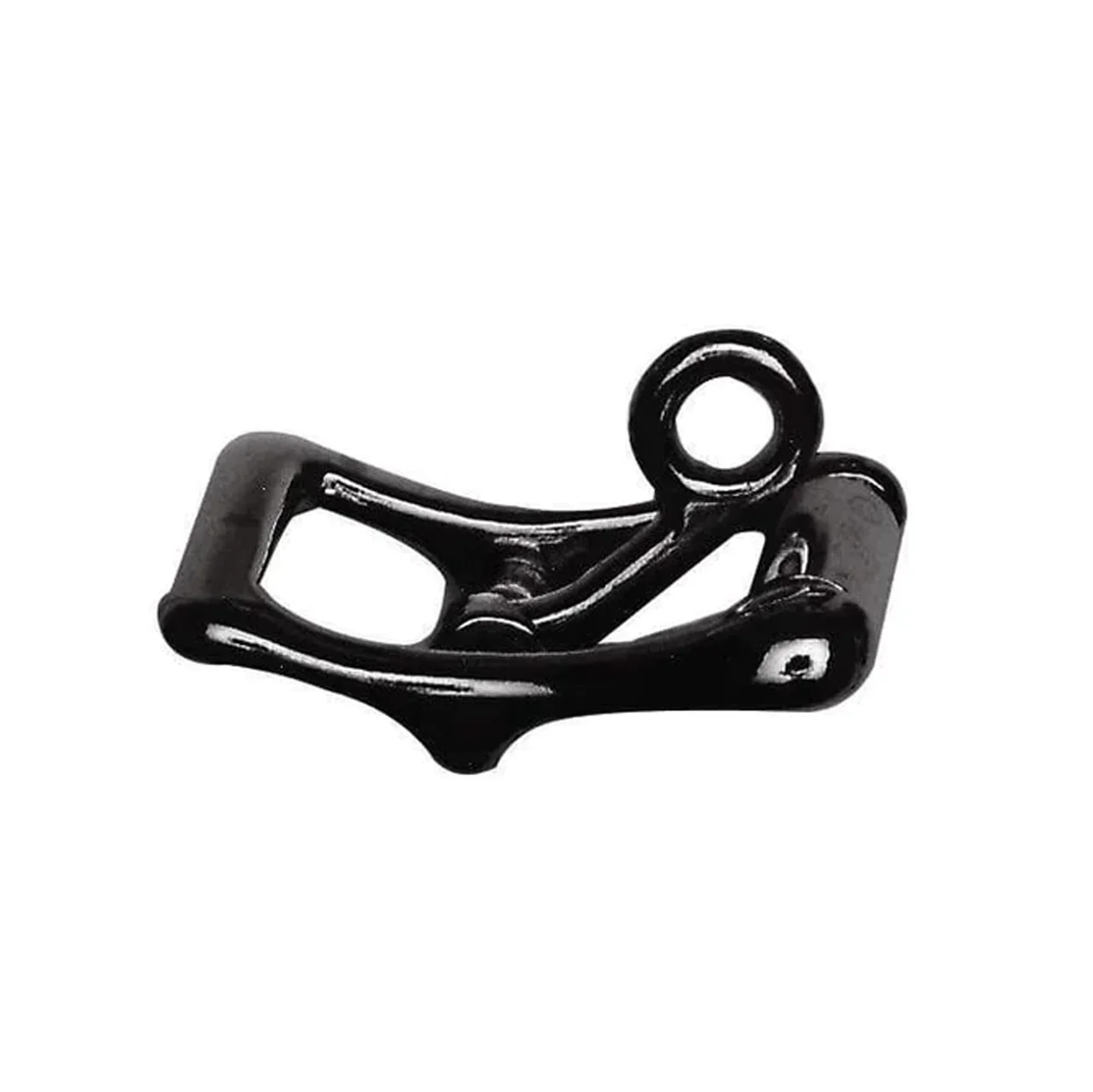 1" Black, Locking Tongue Center Bar Roller Buckle, Zinc Alloy - Image 5