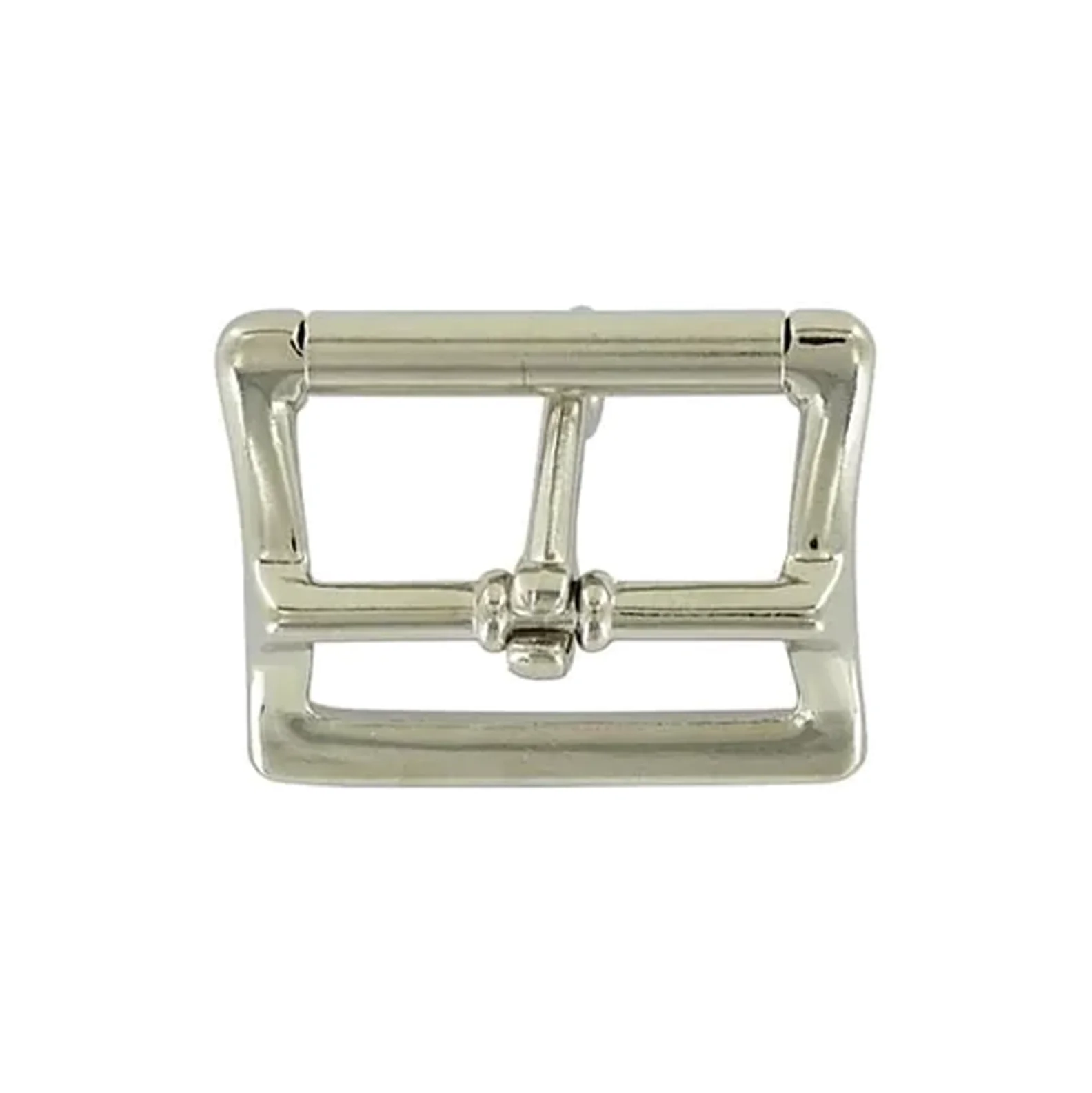 1 1/2" Nickel, Locking Tongue Roller Buckle, Zinc Alloy - Image 3