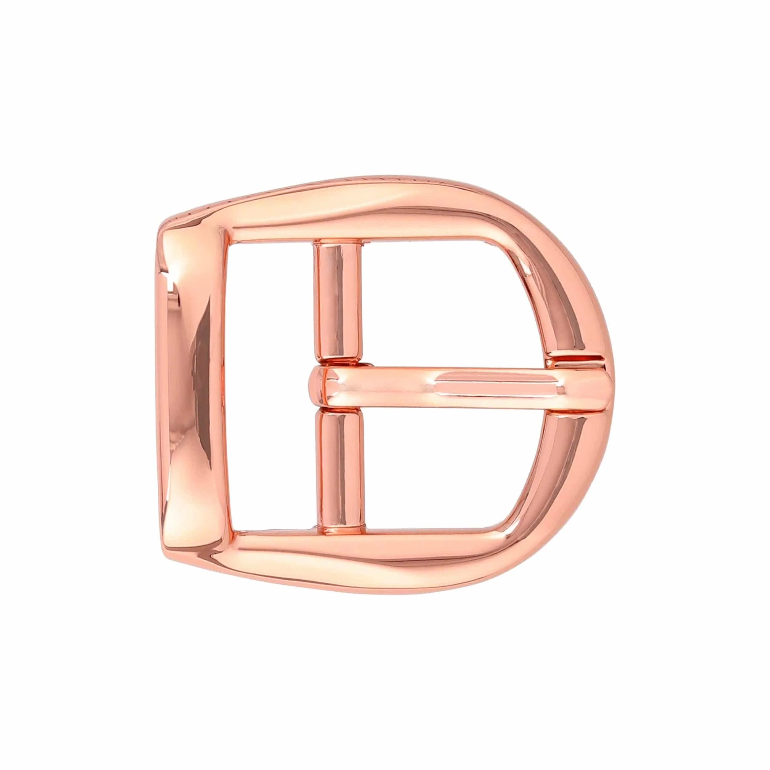 3/4" Shiny Copper, D Shaped Center Bar Buckle, Zinc Alloy