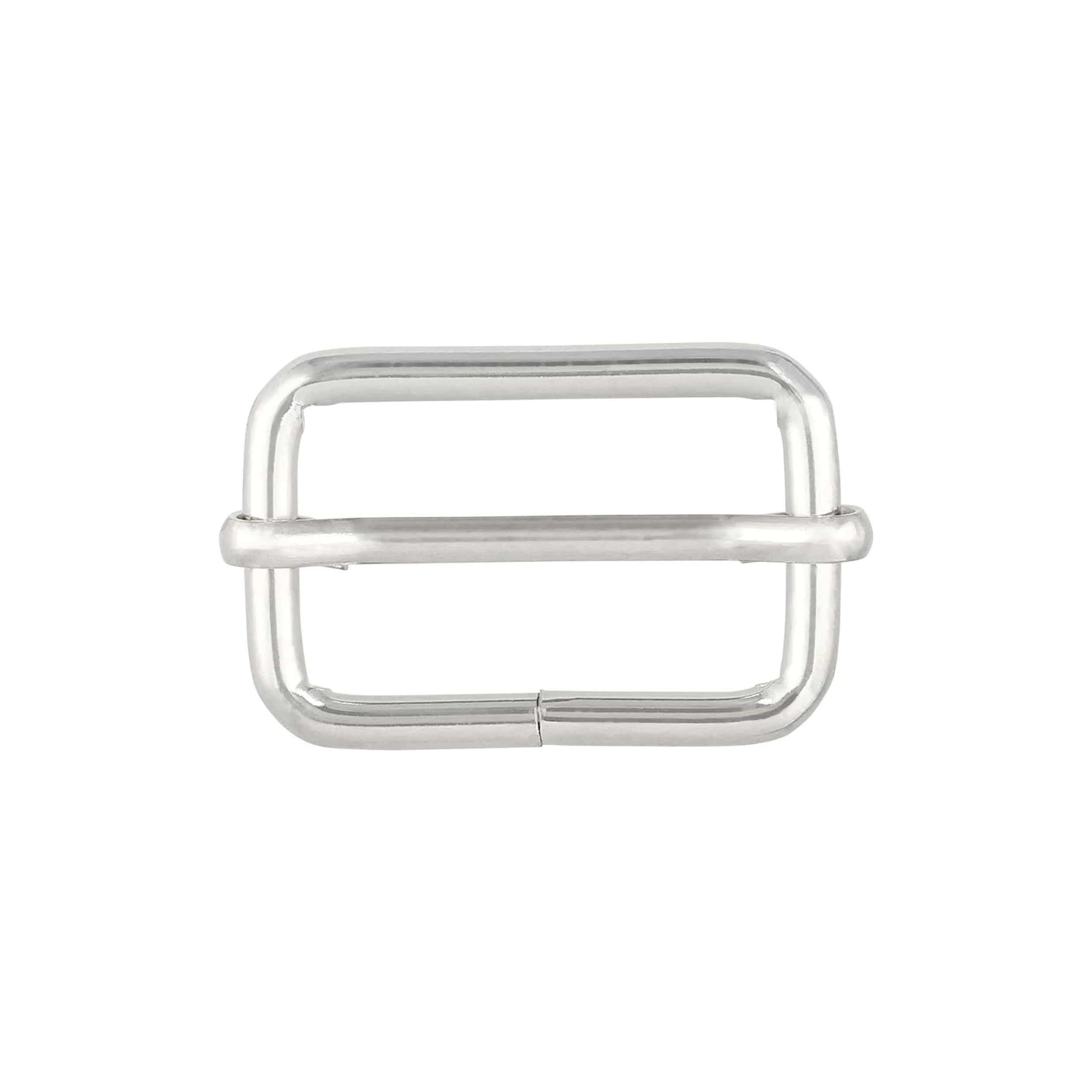 1 1/4" Shiny Nickel, Adjustable Strap Slide, Steel