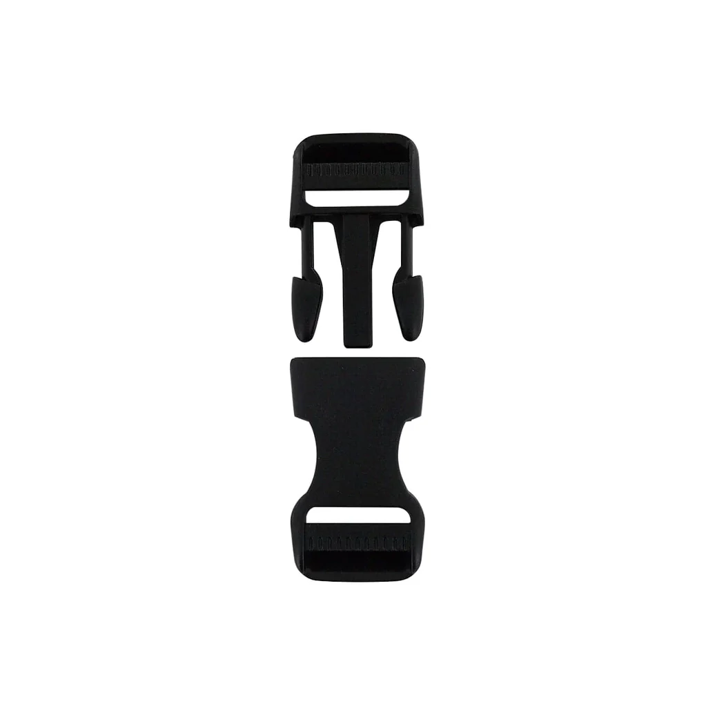 1" Black, Dual Adjustable Side Squeeze, Plastic - Image 3