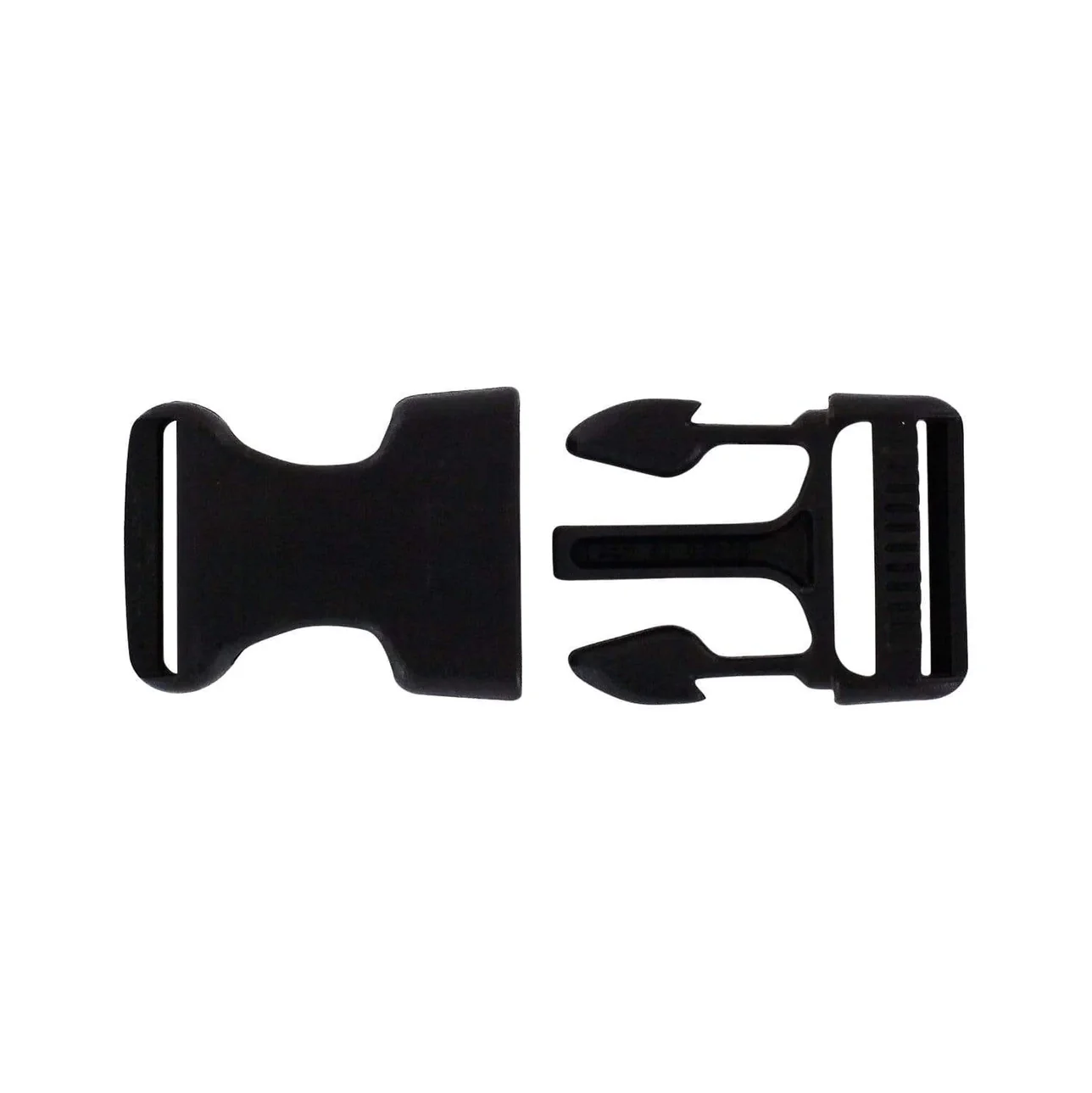 1" Black, Side Squeeze Buckle, Plastic - Image 3