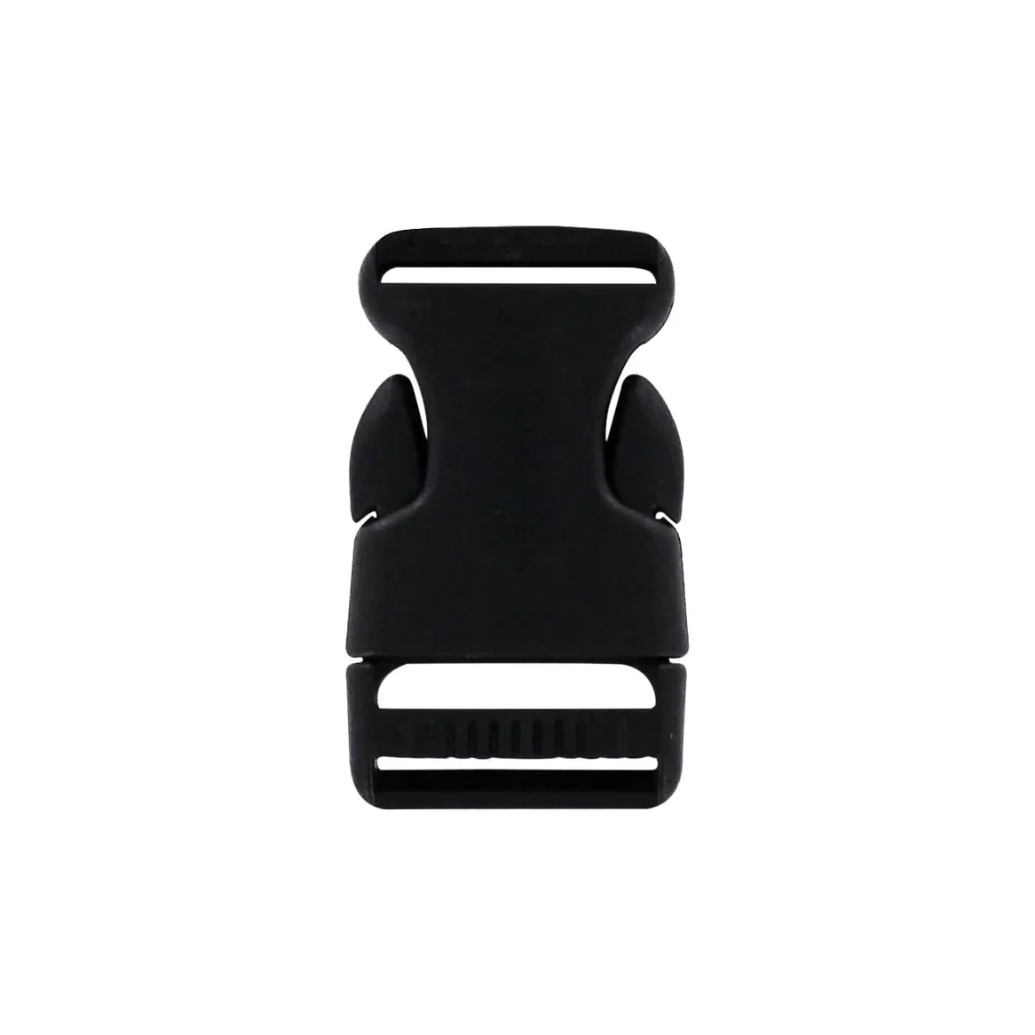 1" Black, Side Squeeze Buckle, Plastic - Image 4