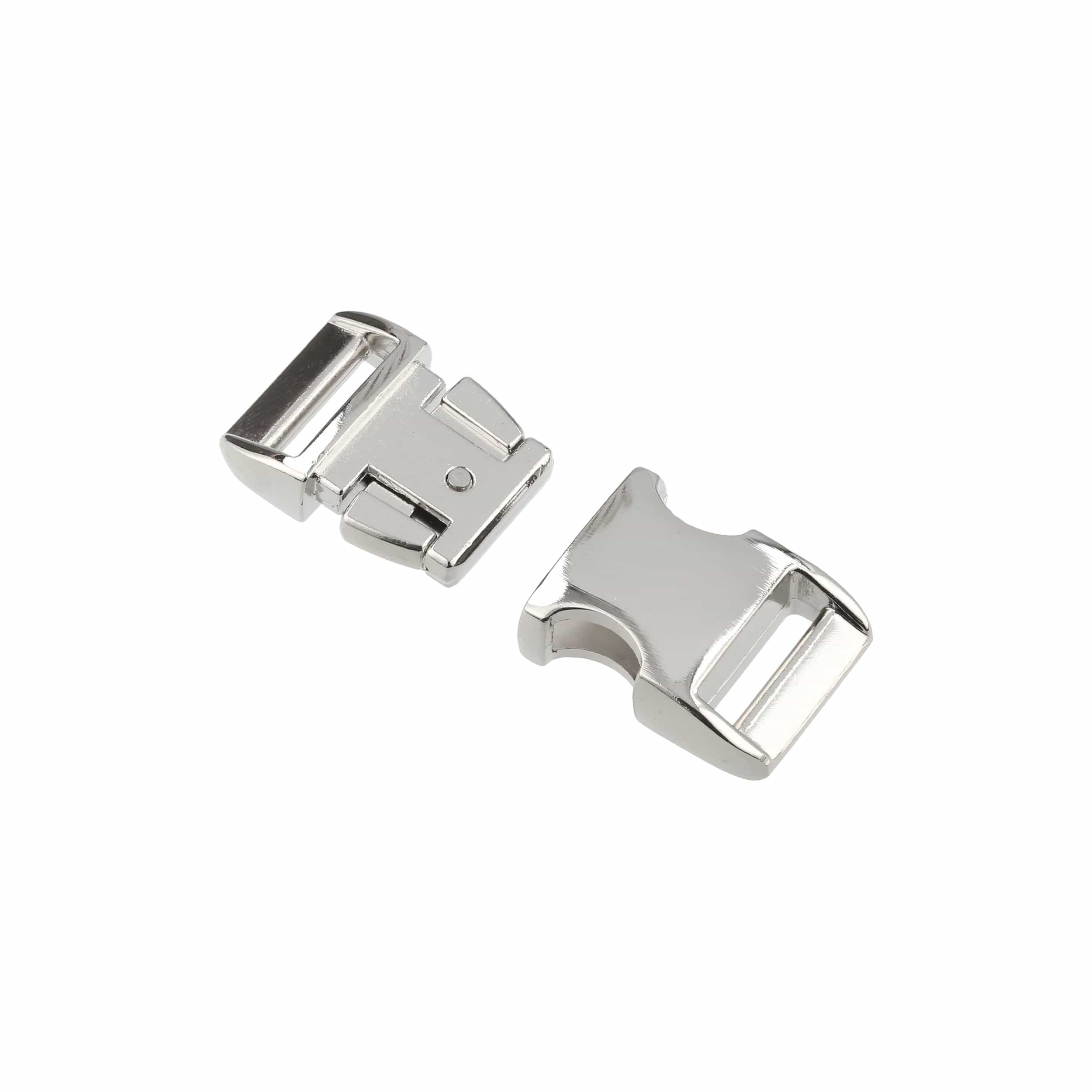 3/4" Nickel, Side Squeeze Buckle, Aluminum - Image 3