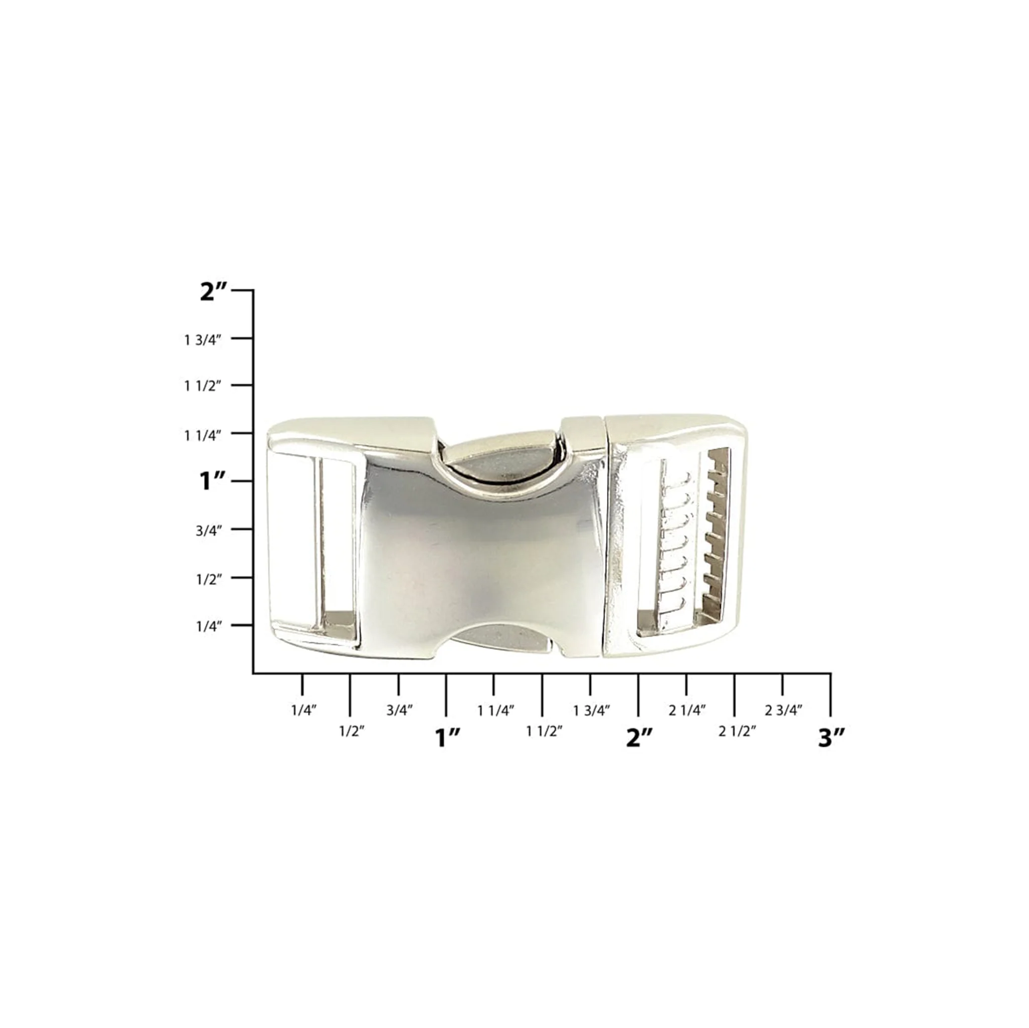 1" Nickel, Single Adjustable Side Squeeze, Aluminum - Image 2