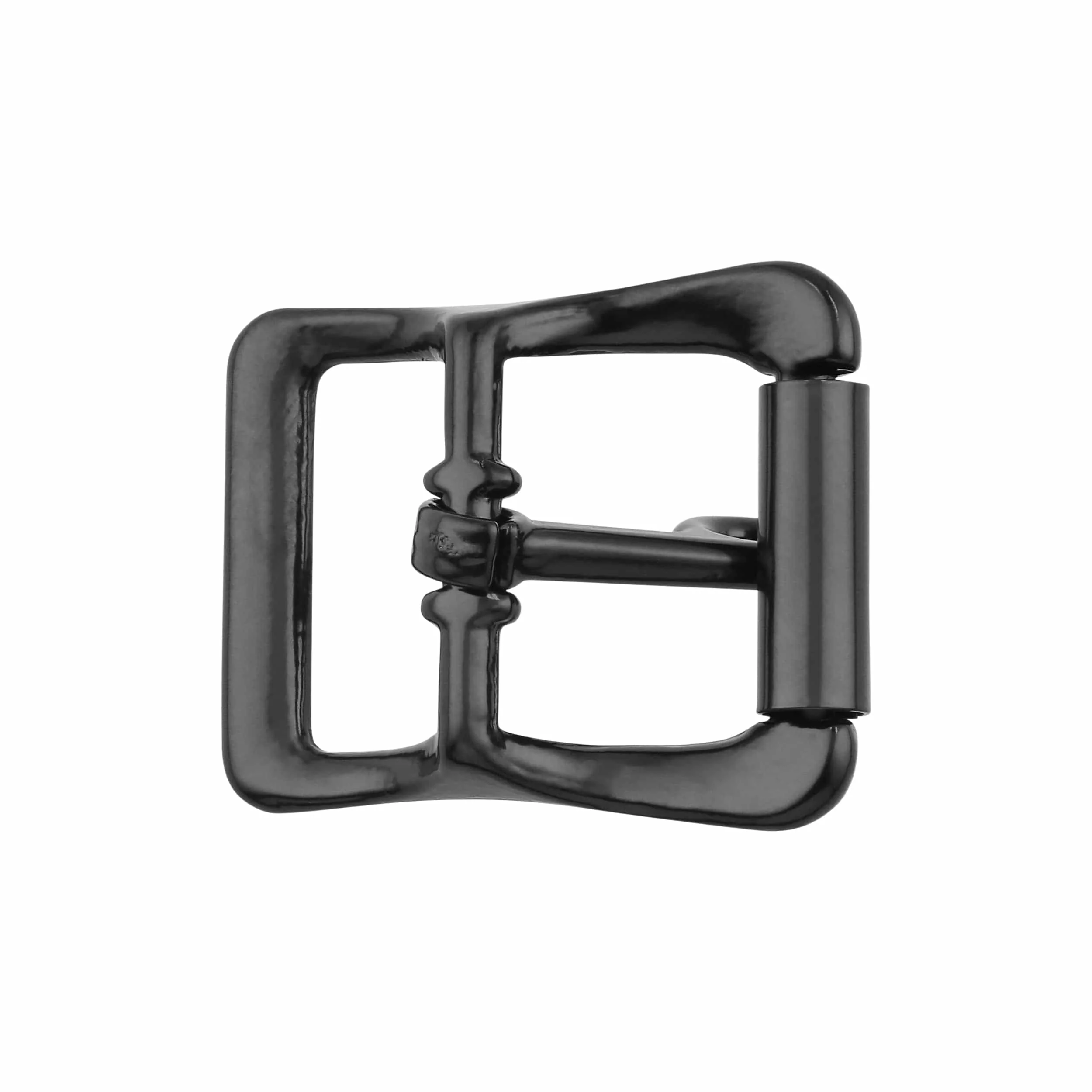 3/4" Black, 28x34mm Locking Tongue Roller buckle, Zinc Alloy - Image 2