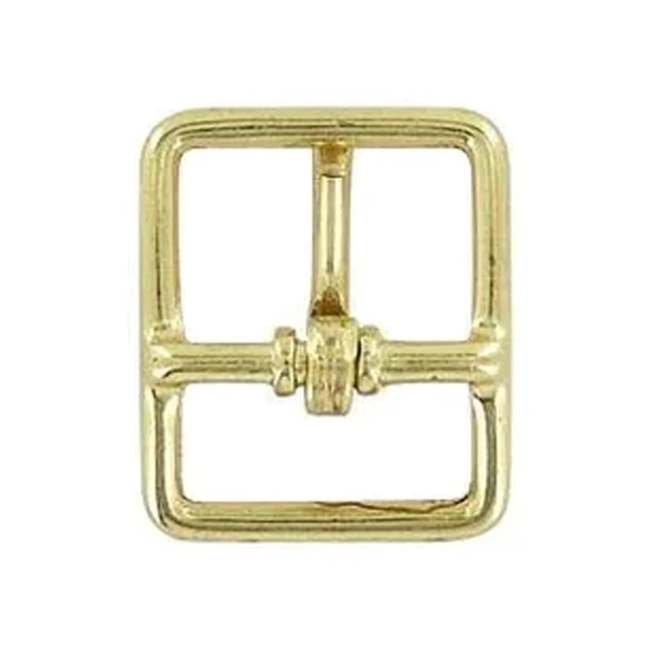 3/4" Brass, Center Bar Buckle, Zinc Alloy - Image 3