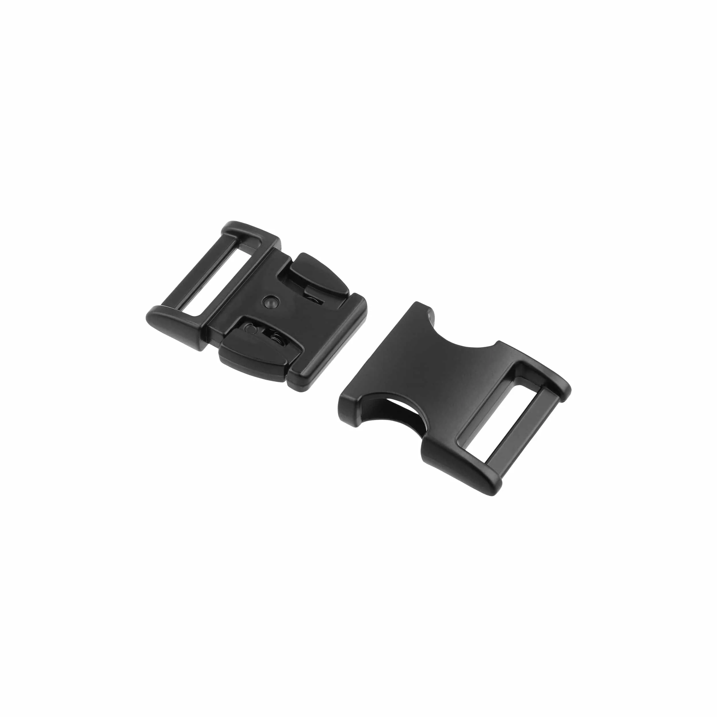 1" Matte Black, Side Squeeze Buckle, Zinc Alloy - Image 4