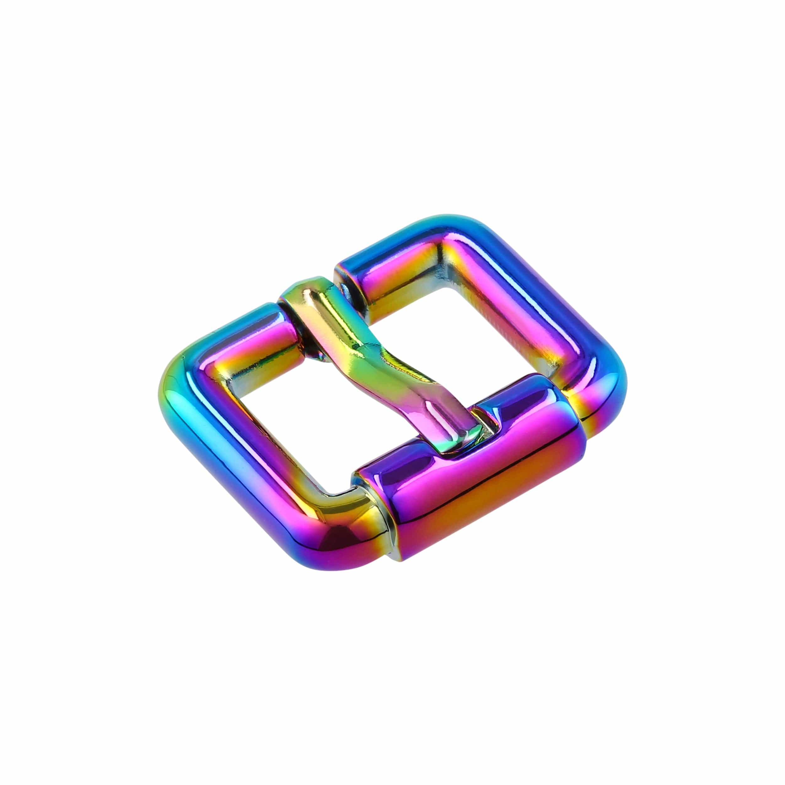 3/4" Rainbow, Imitation Roller Heel Bar Buckle, Zinc Alloy-PK5 - Image 3