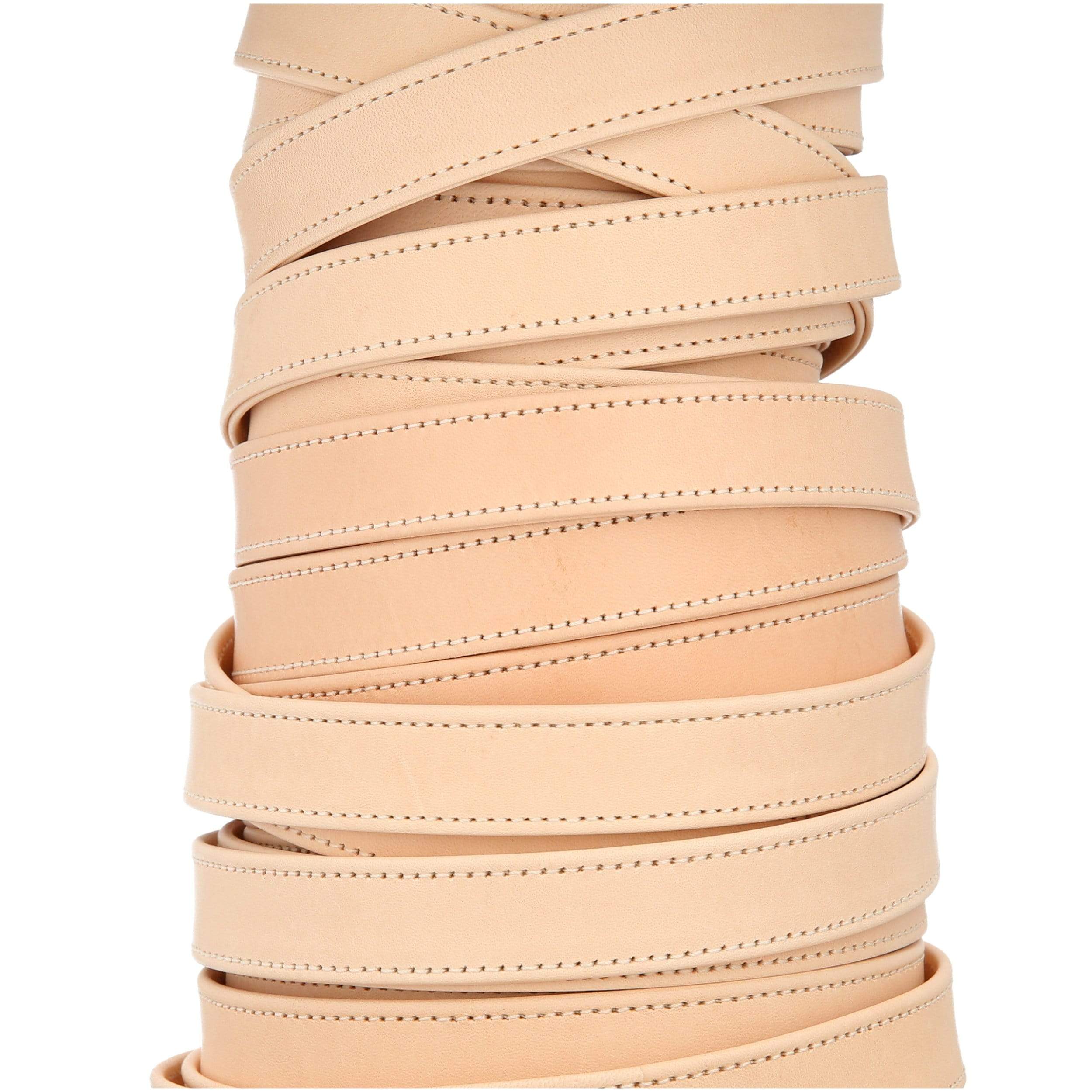 3/4" Natural Russet, Flat Leather Strap, Leather - Image 2