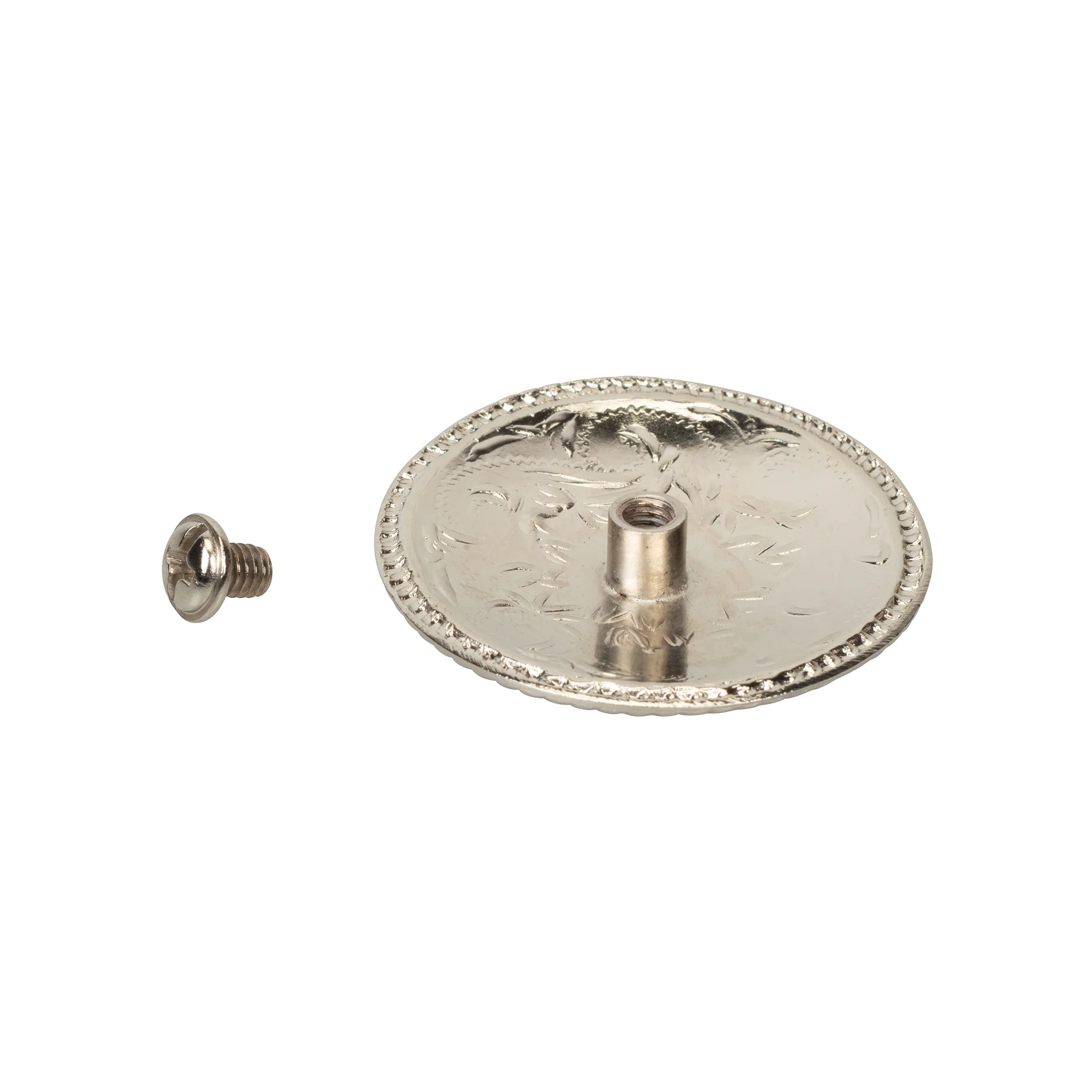 Concho with Chicago Screws, Nickel Plated - Image 7