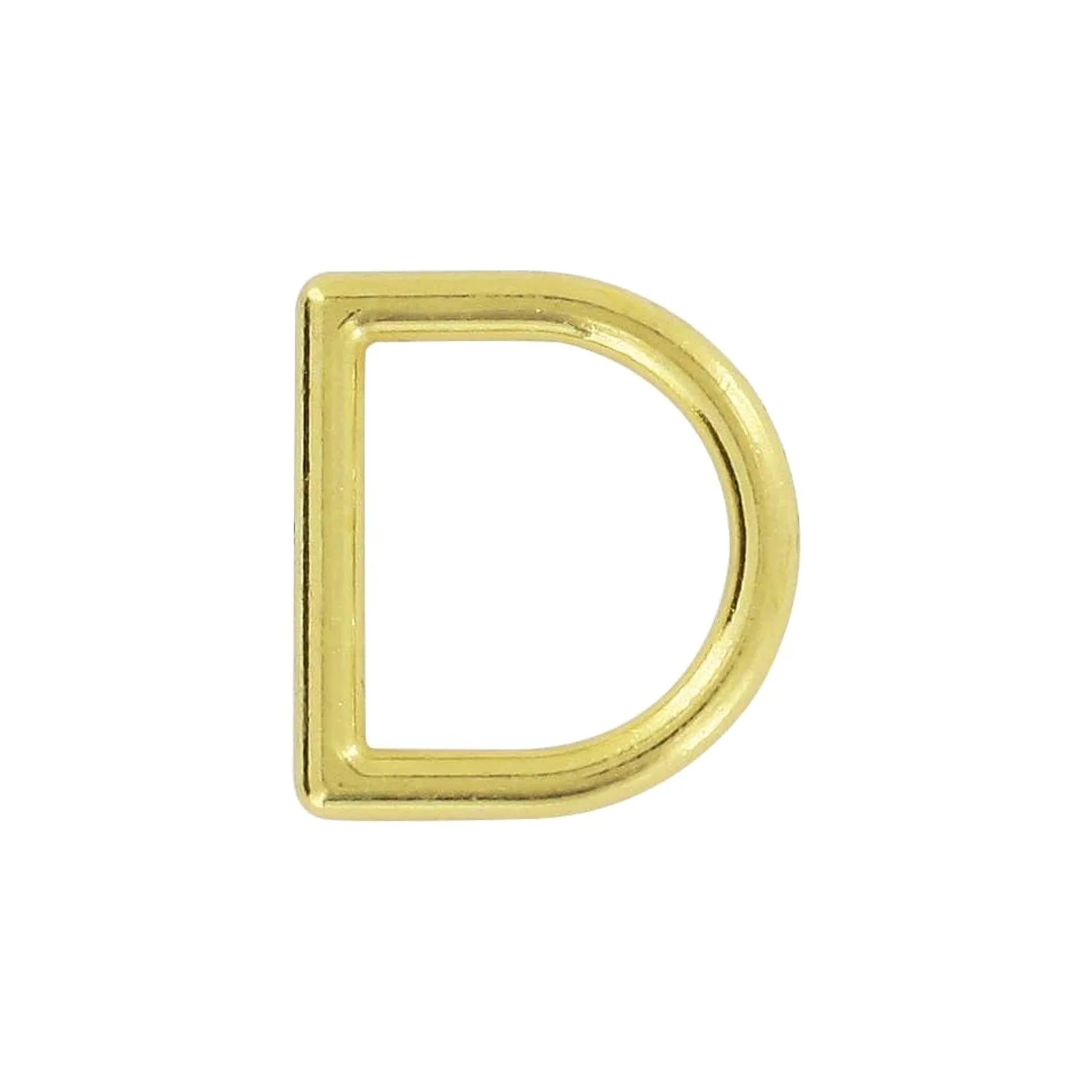 3/4" Brass, Cast D-Ring, Zinc Alloy