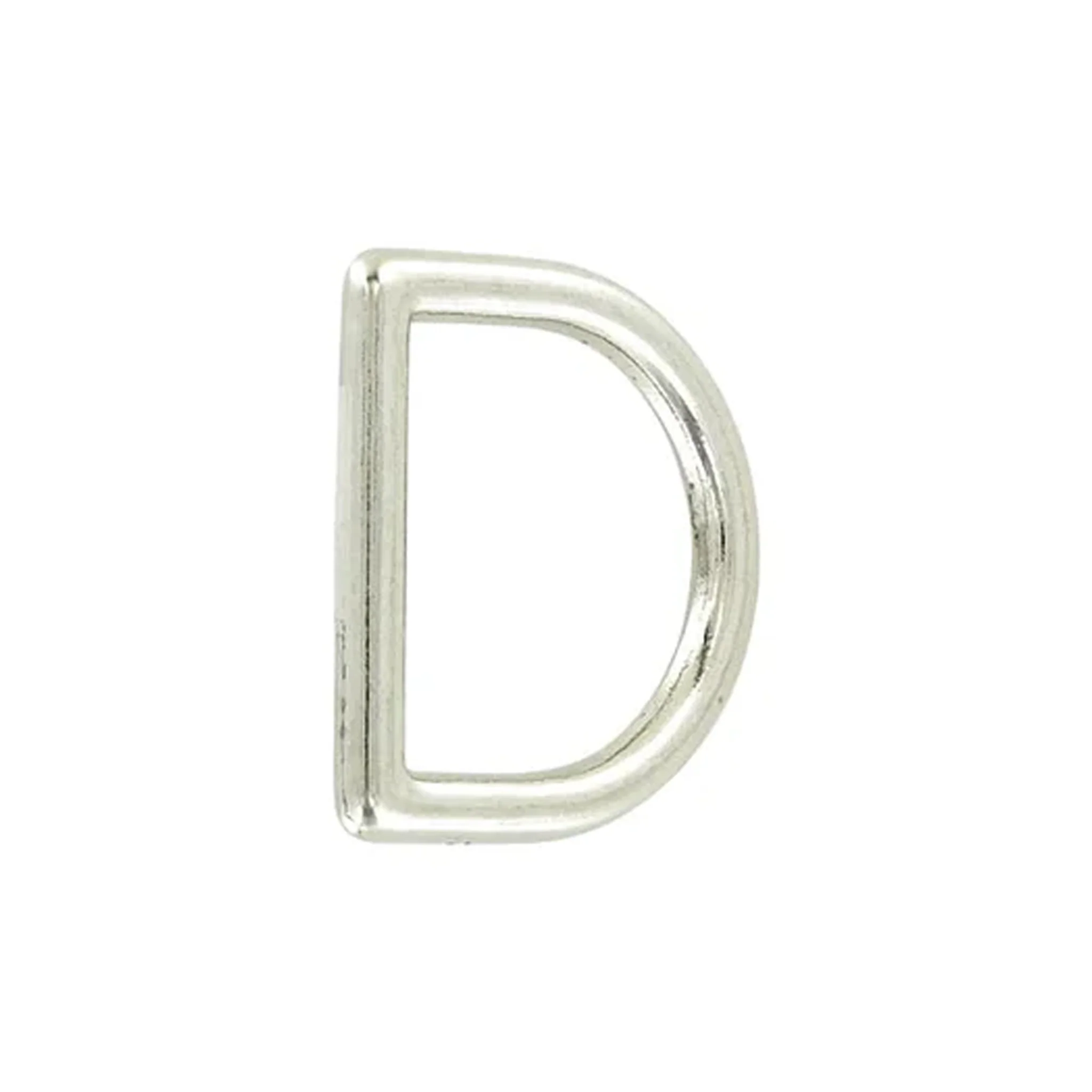7/8" Shiny Nickel, Cast D-Ring, Zinc Alloy - Image 4