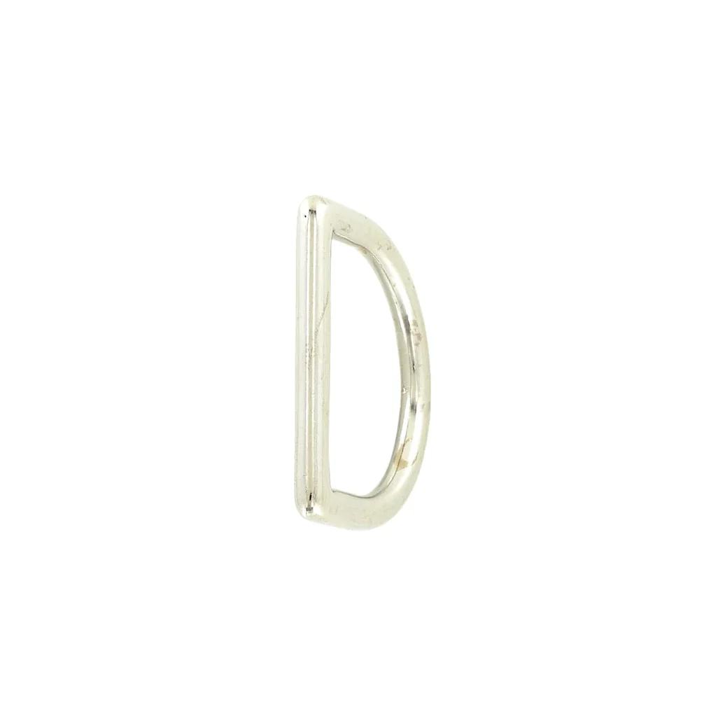 1 1/4" Shiny Nickel, Cast D-Ring, Zinc Alloy - Image 4