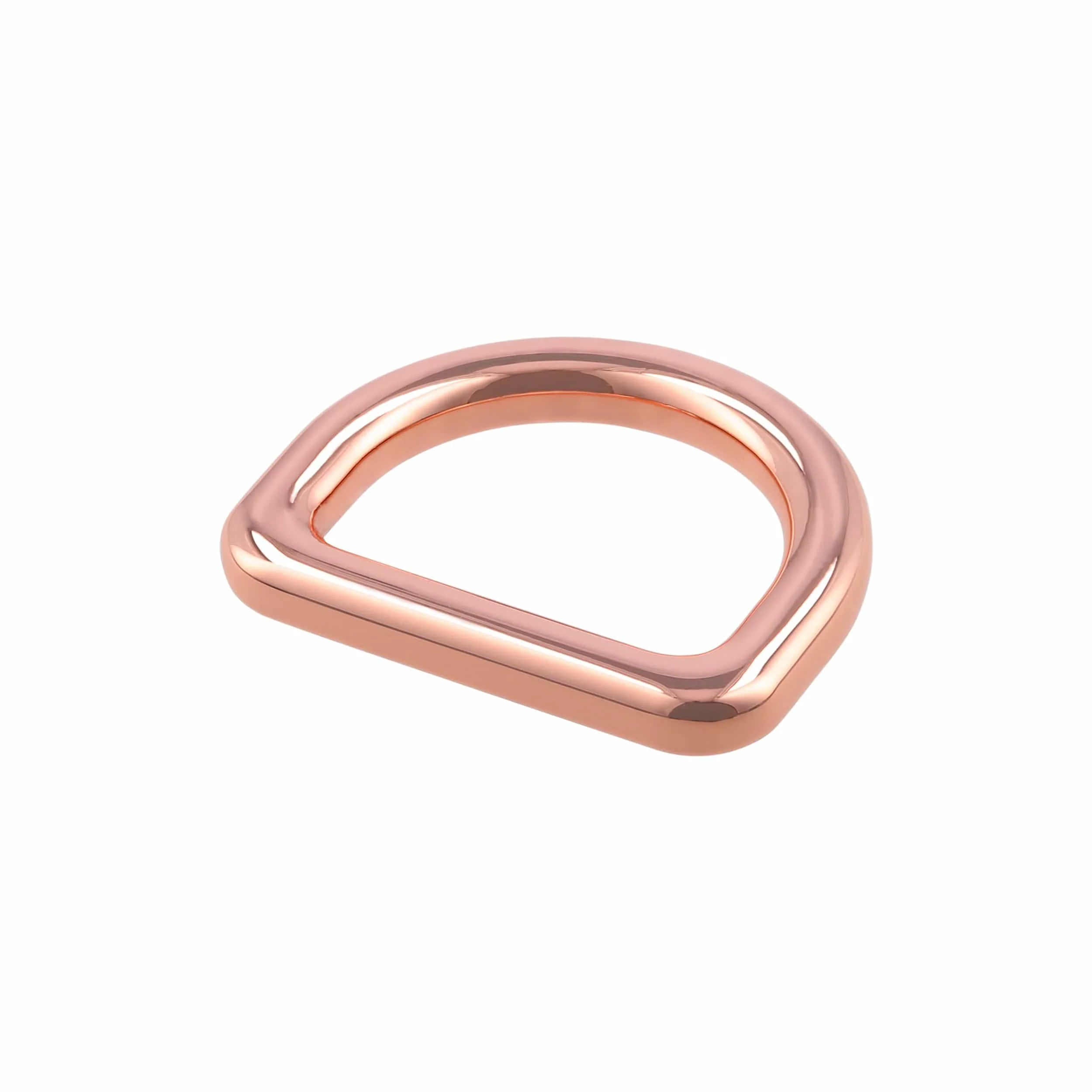 1" Shiny Copper, Cast D-Ring, Zinc Alloy - Image 2
