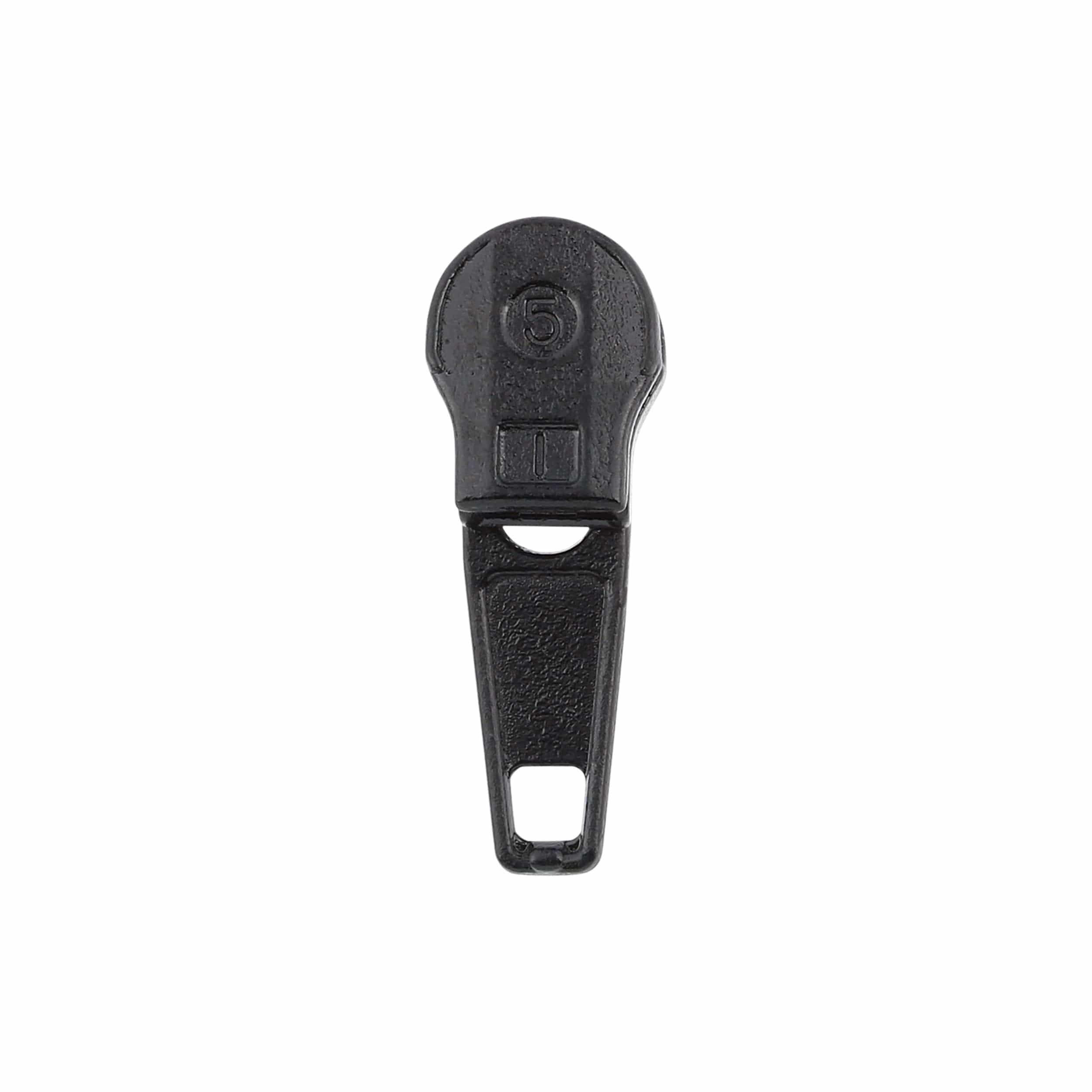 #5 Black, Coil, Dunlap Auto Lock Zipper Slider, Zinc Alloy - Image 3