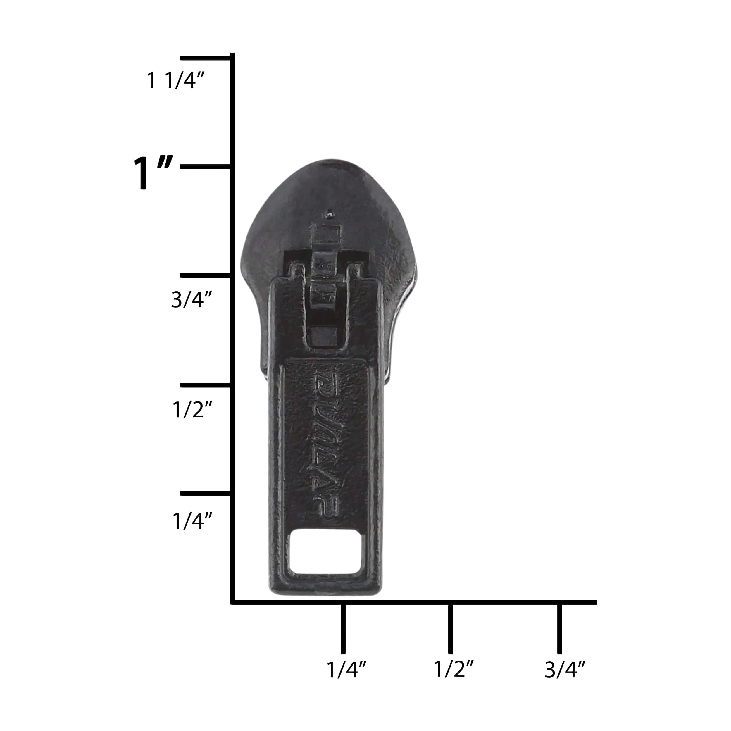 #5 Black, Coil, Dunlap Pinlock Slider, Zinc Alloy - Image 4