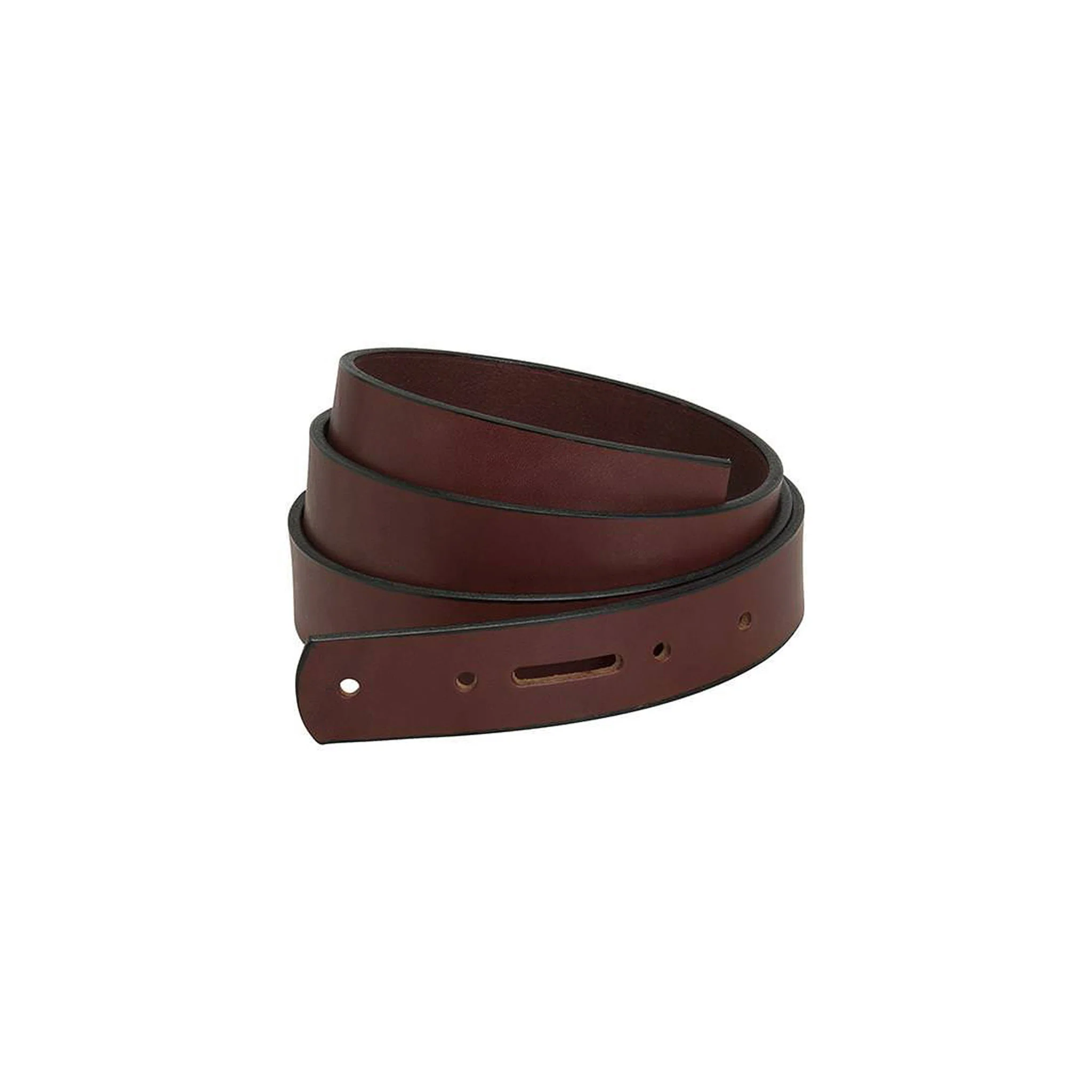 English Bridle Belt Blank with Snap Holes & Edge Paint - Image 3