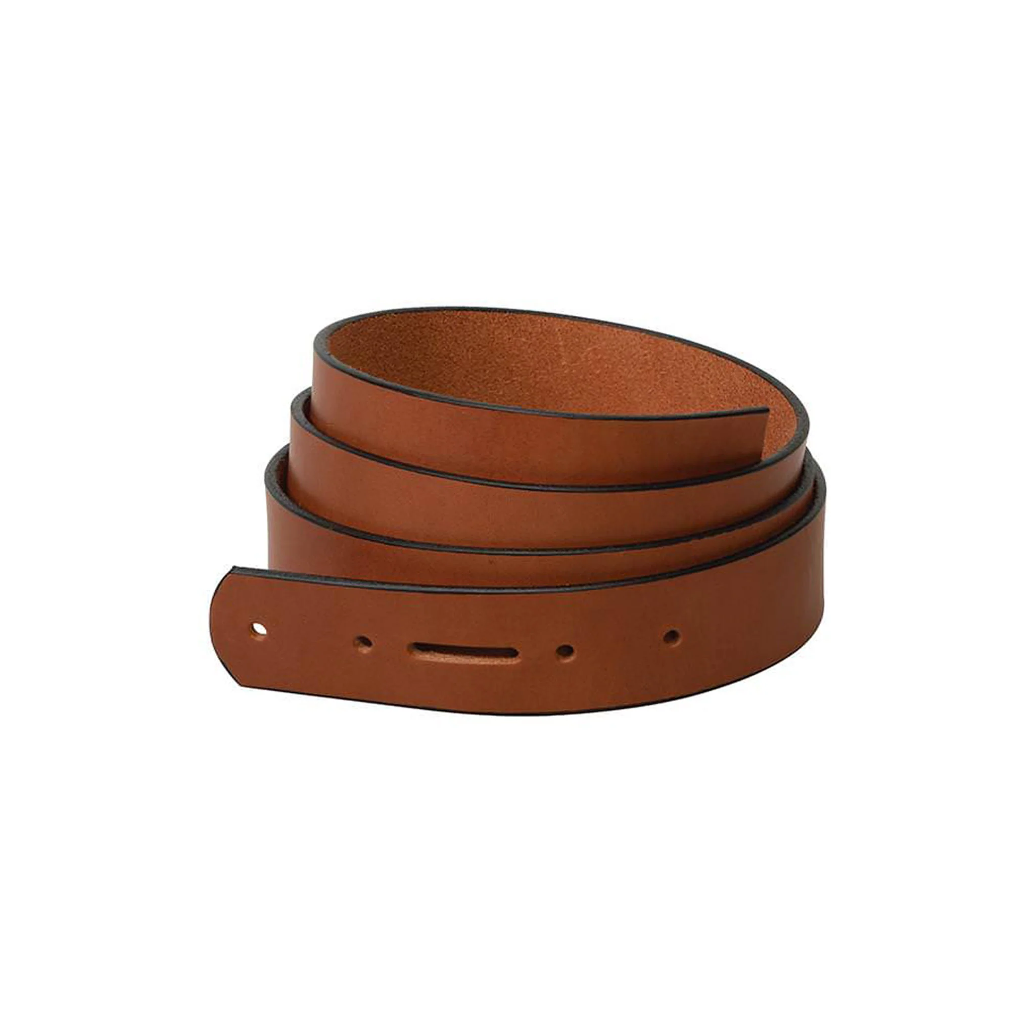 English Bridle Belt Blank with Snap Holes & Edge Paint - Image 4